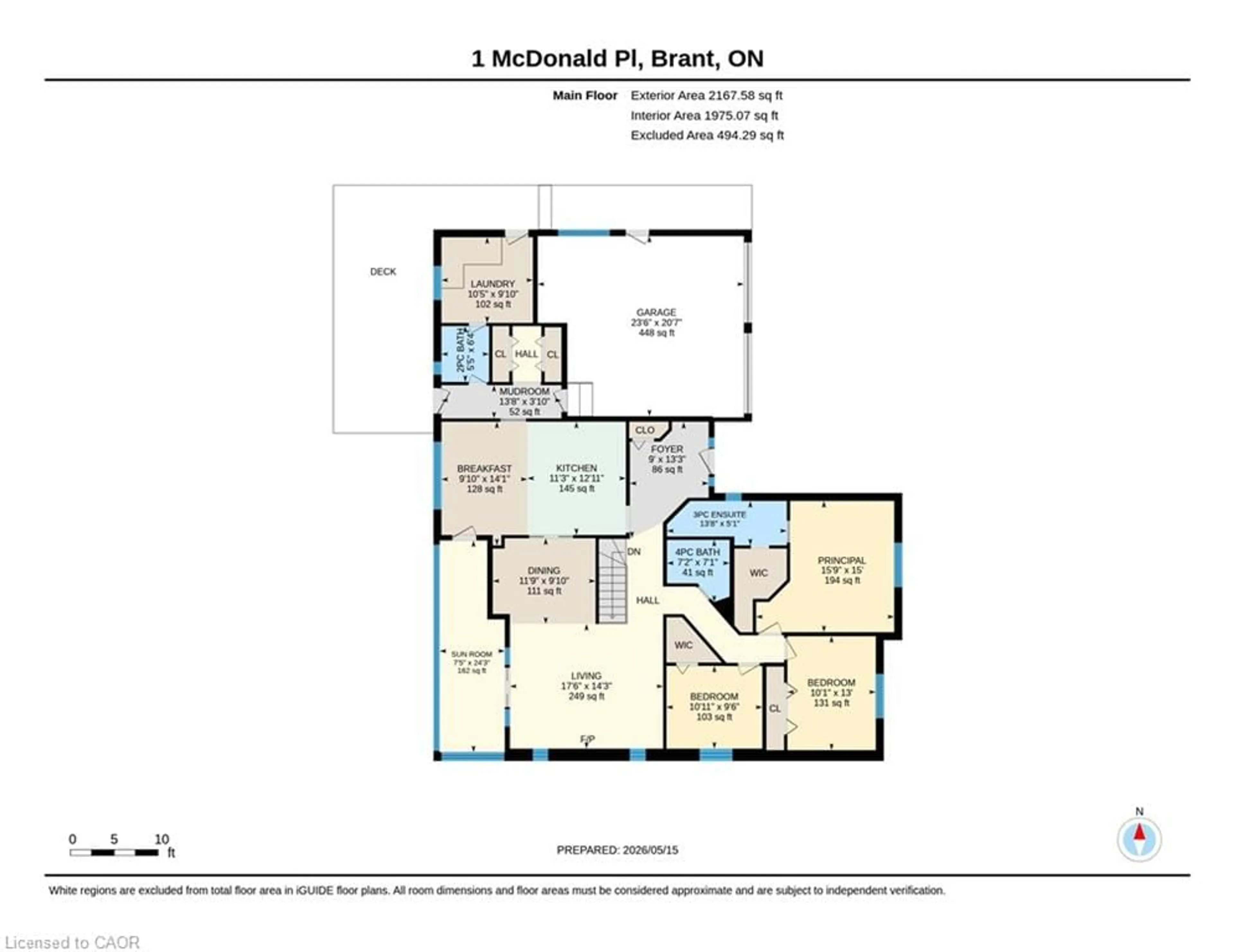 Floor plan for 1 Mcdonald Pl, Glen Morris Ontario N0B 1W0