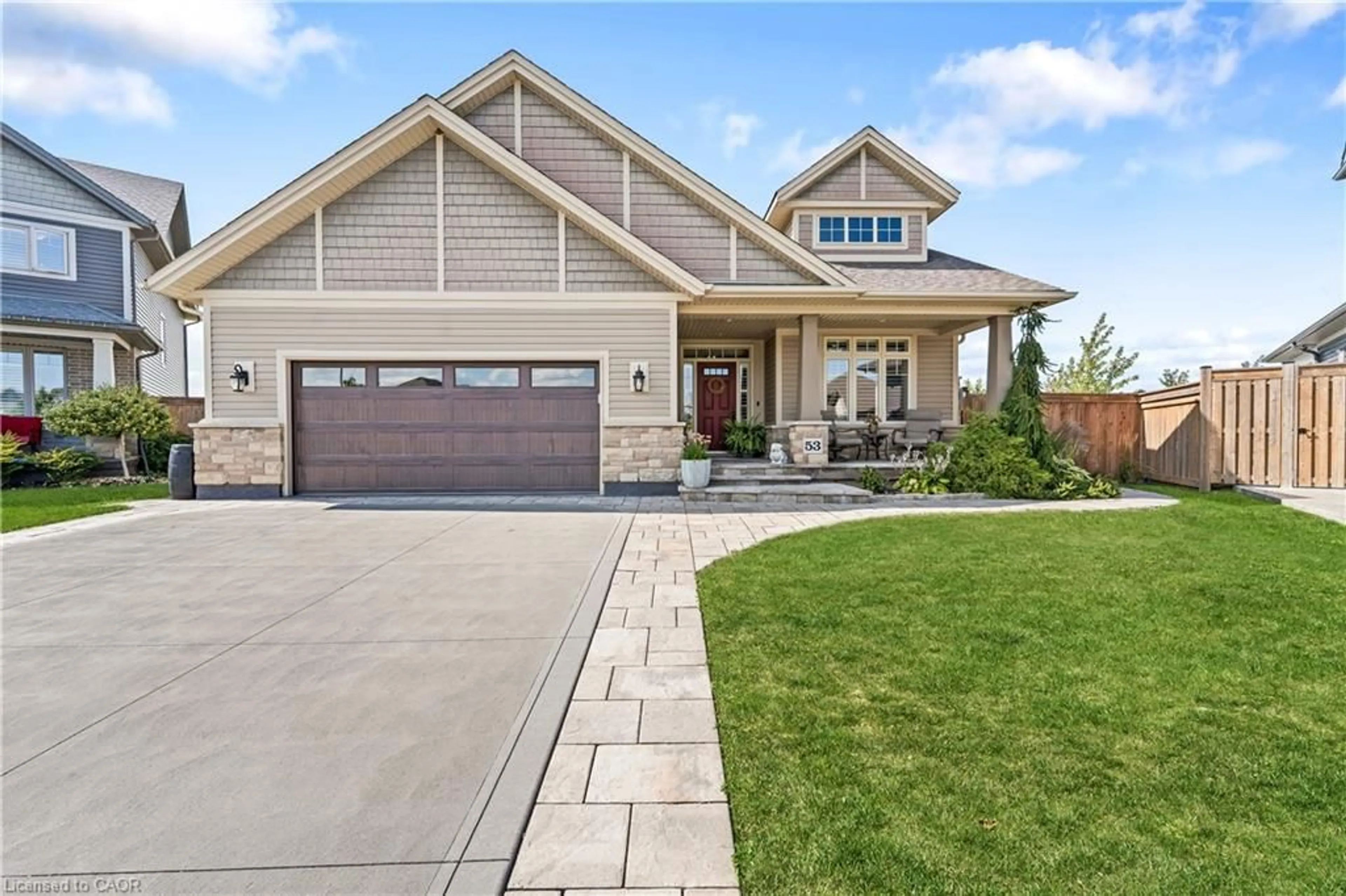 Home with brick exterior material, street for 53 Anastasia Blvd, Smithville Ontario L0R 2A0
