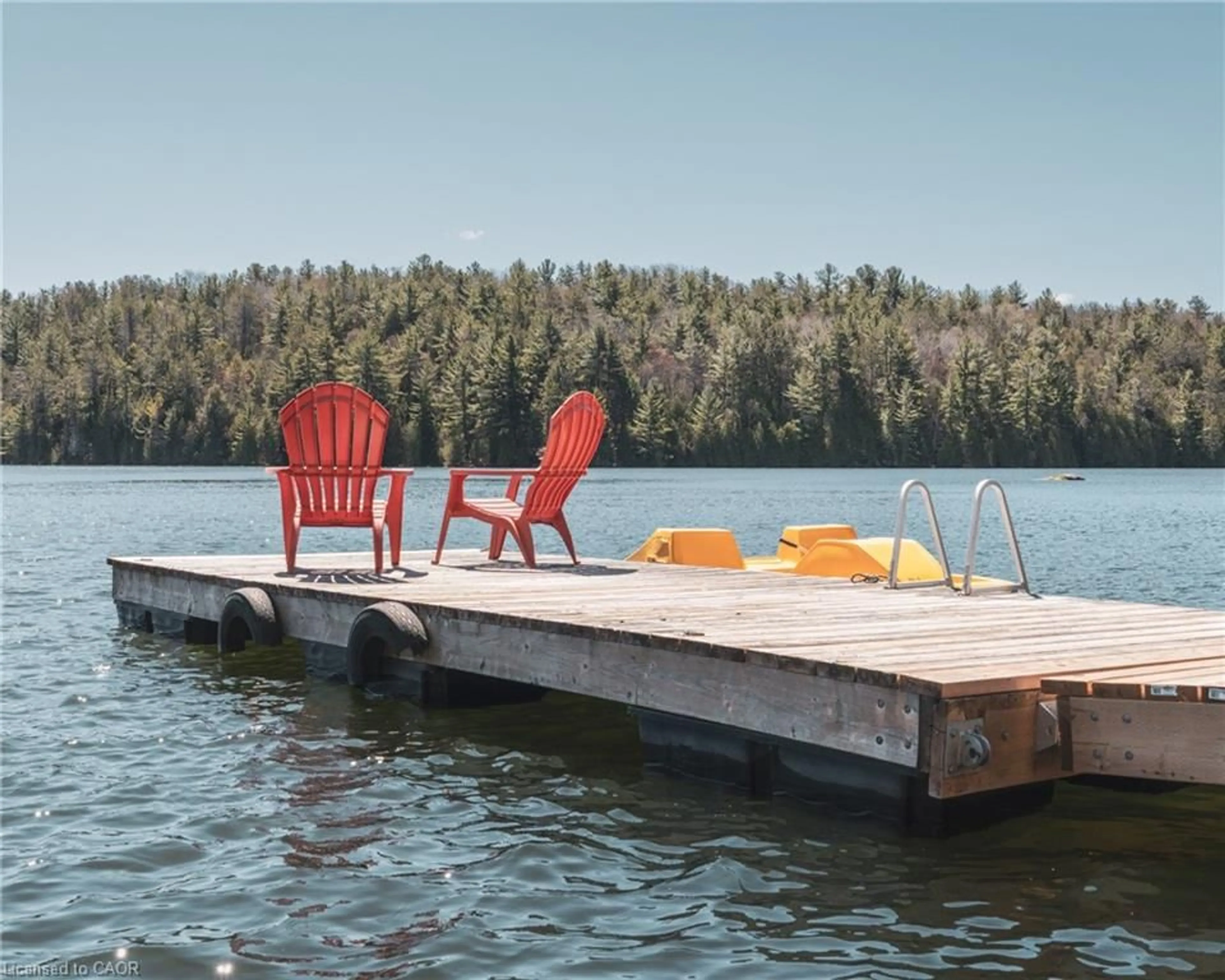 Patio, water/lake/river/ocean view for 449 Clear Lake Dr, Espanola Ontario P5E 1N6