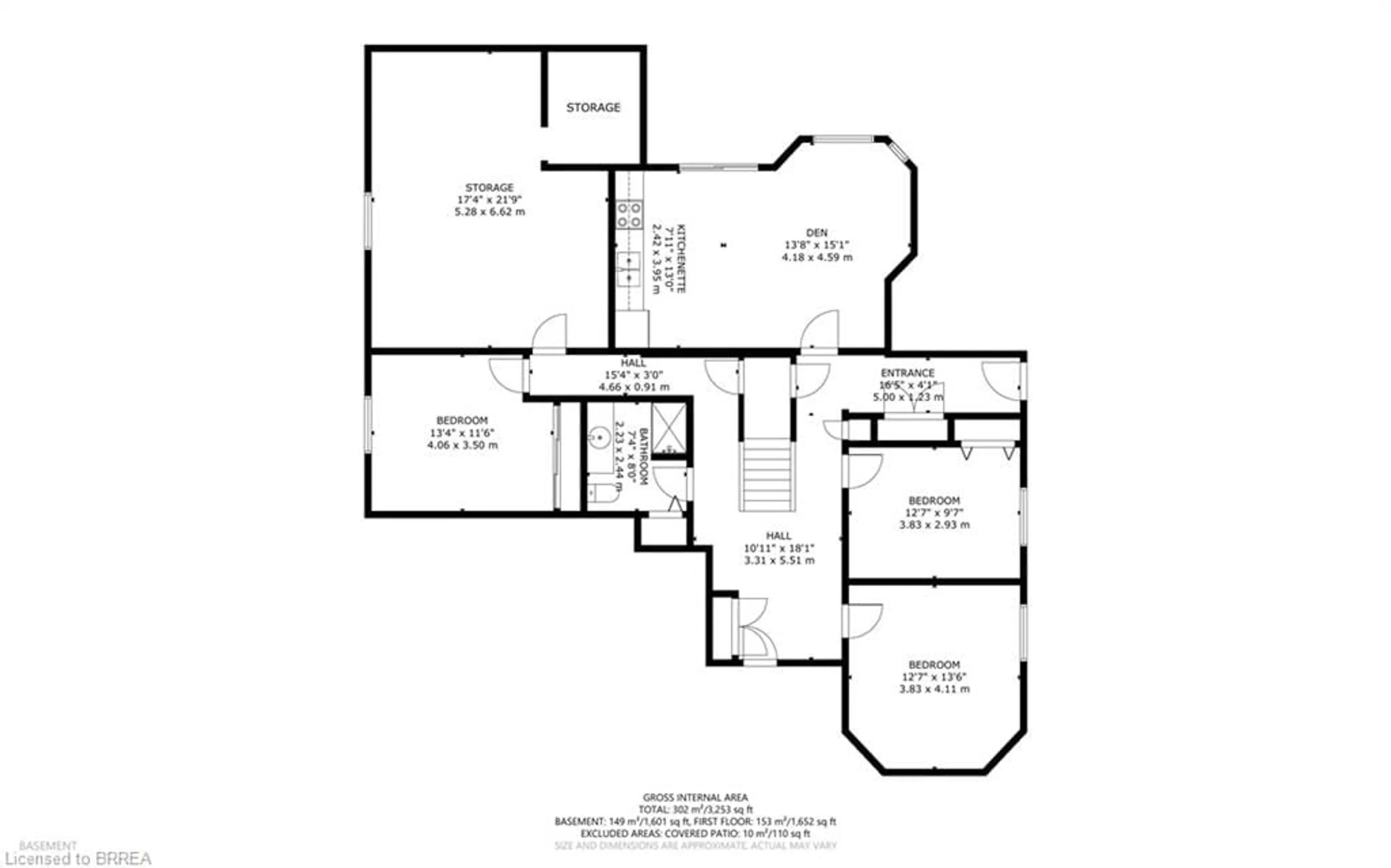 Floor plan for 34 Pace Ave, Brantford Ontario N3S 7V4