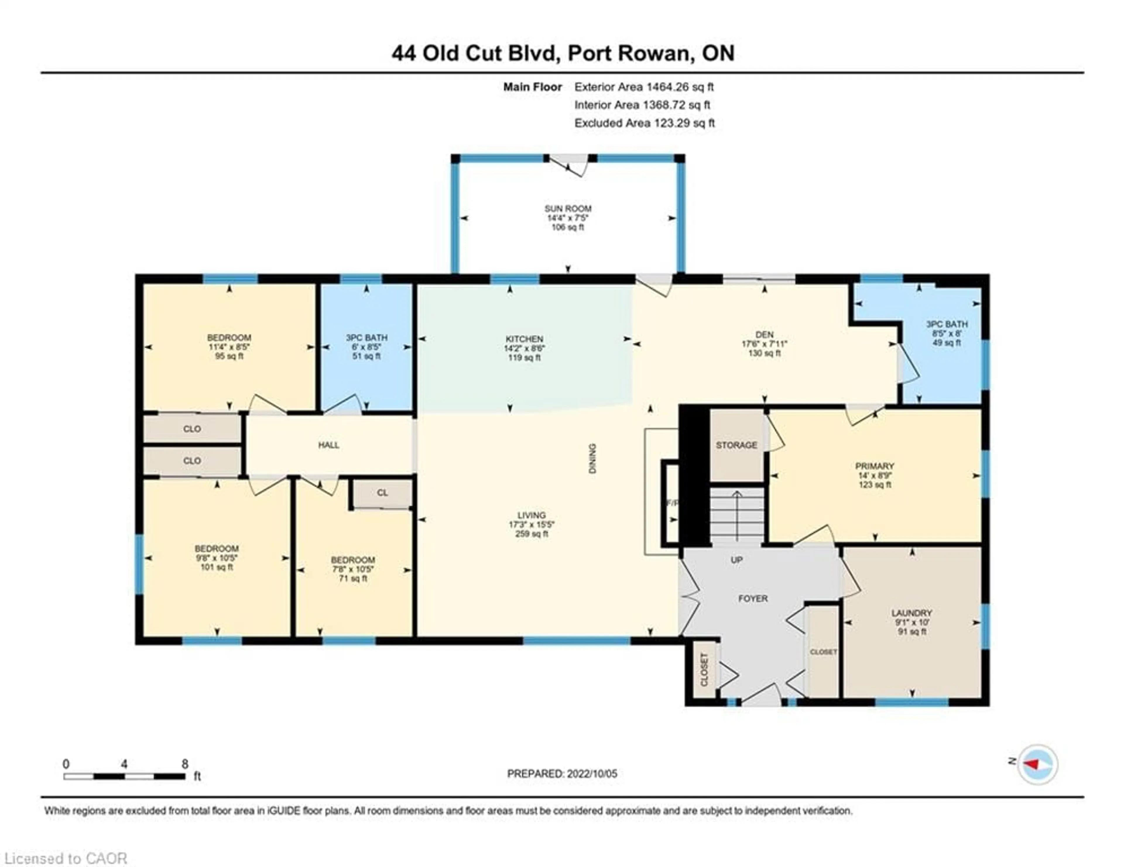 Floor plan for 44 Old Cut Blvd, Port Rowan Ontario N0E 1M0