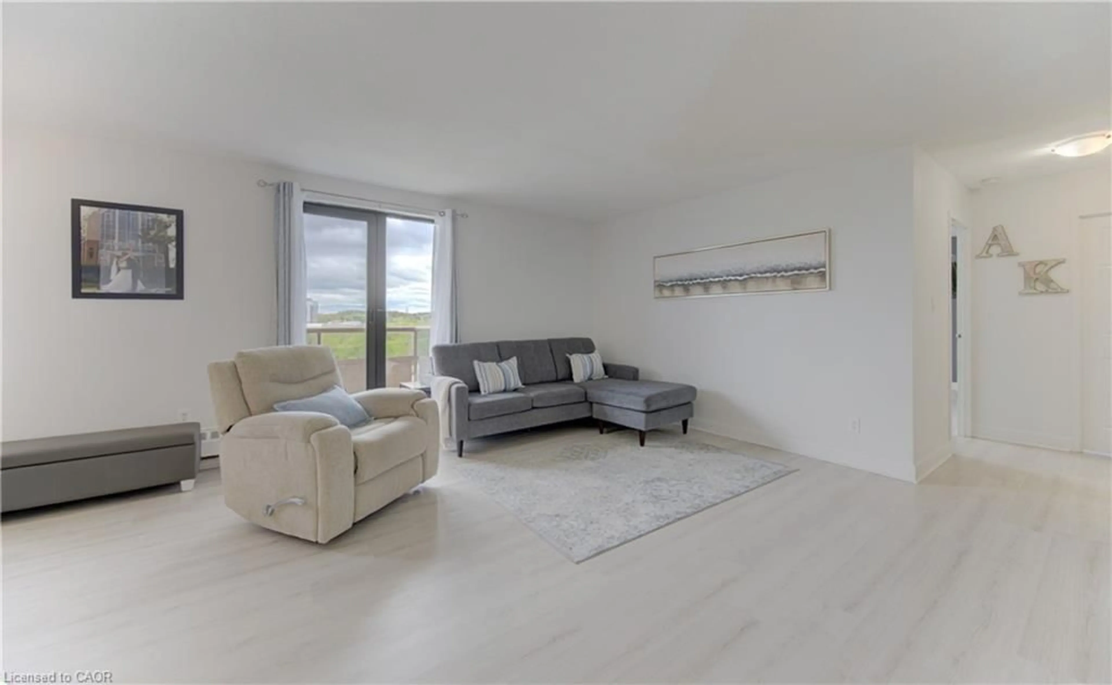 Living room with furniture, unknown for 1100 Courtland Ave #610, Kitchener Ontario N2C 2H9