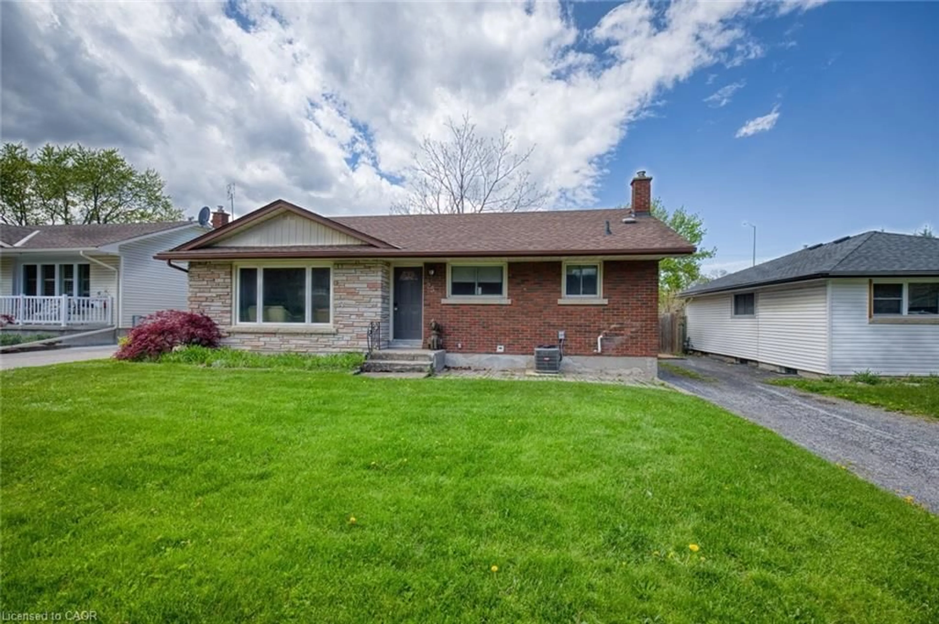 Home with brick exterior material, street for 25 Warkdale Dr, St. Catharines Ontario L2T 2V8