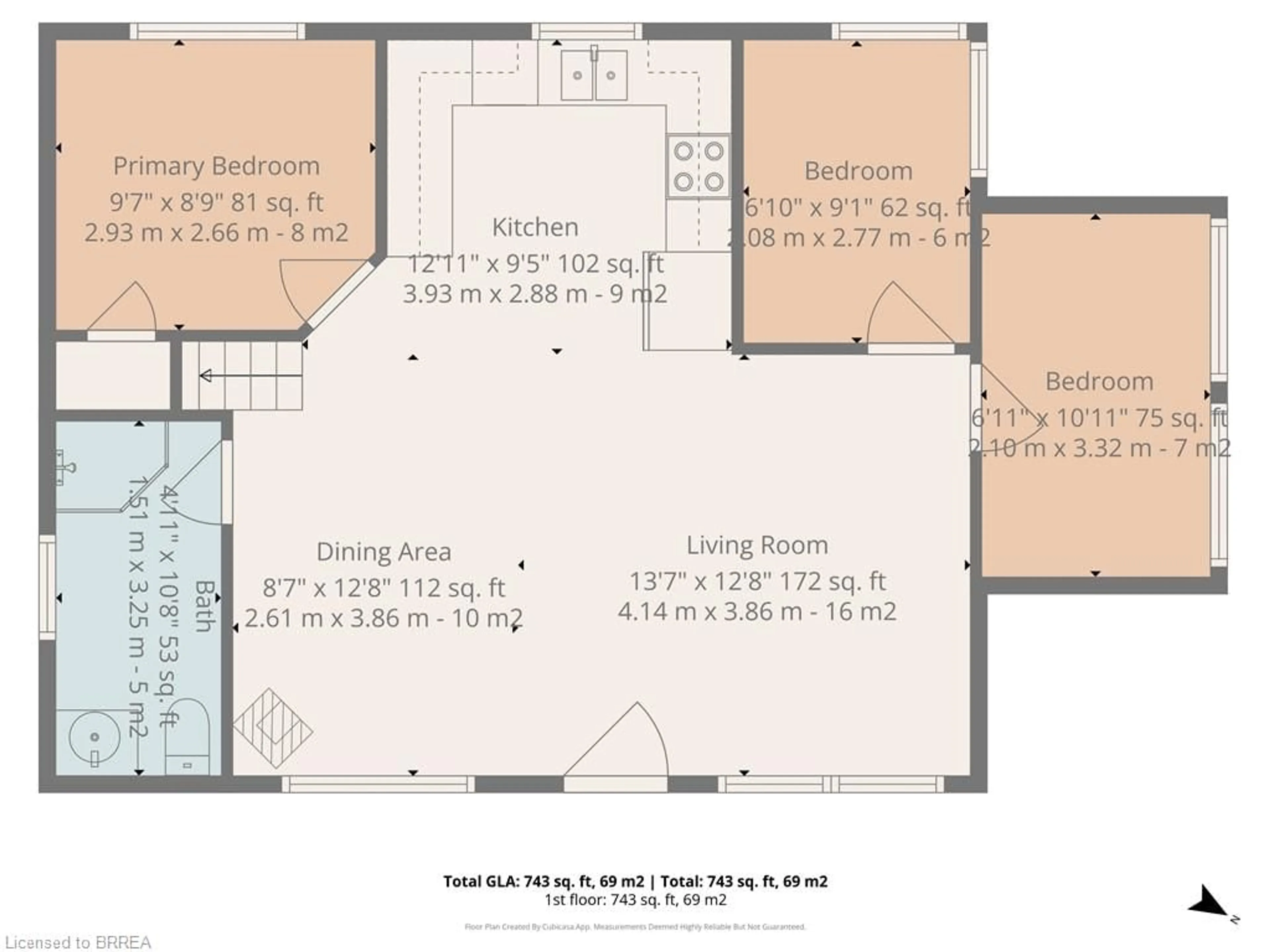 Floor plan for 4 Tyler St, Turkey Point Ontario N0E 1T0