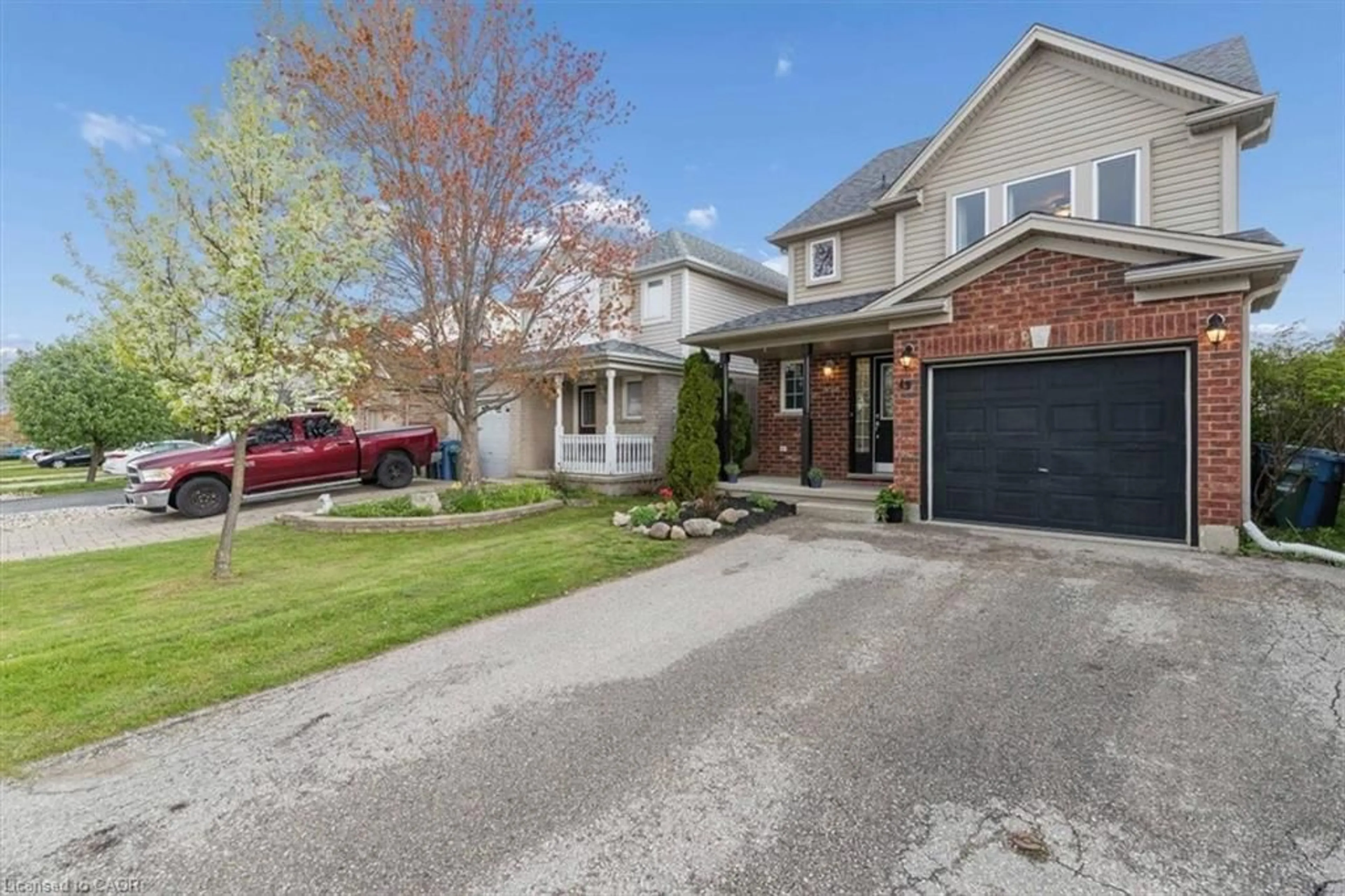 Home with brick exterior material, street for 49 Schiedel Dr, Guelph Ontario N1E 7M3