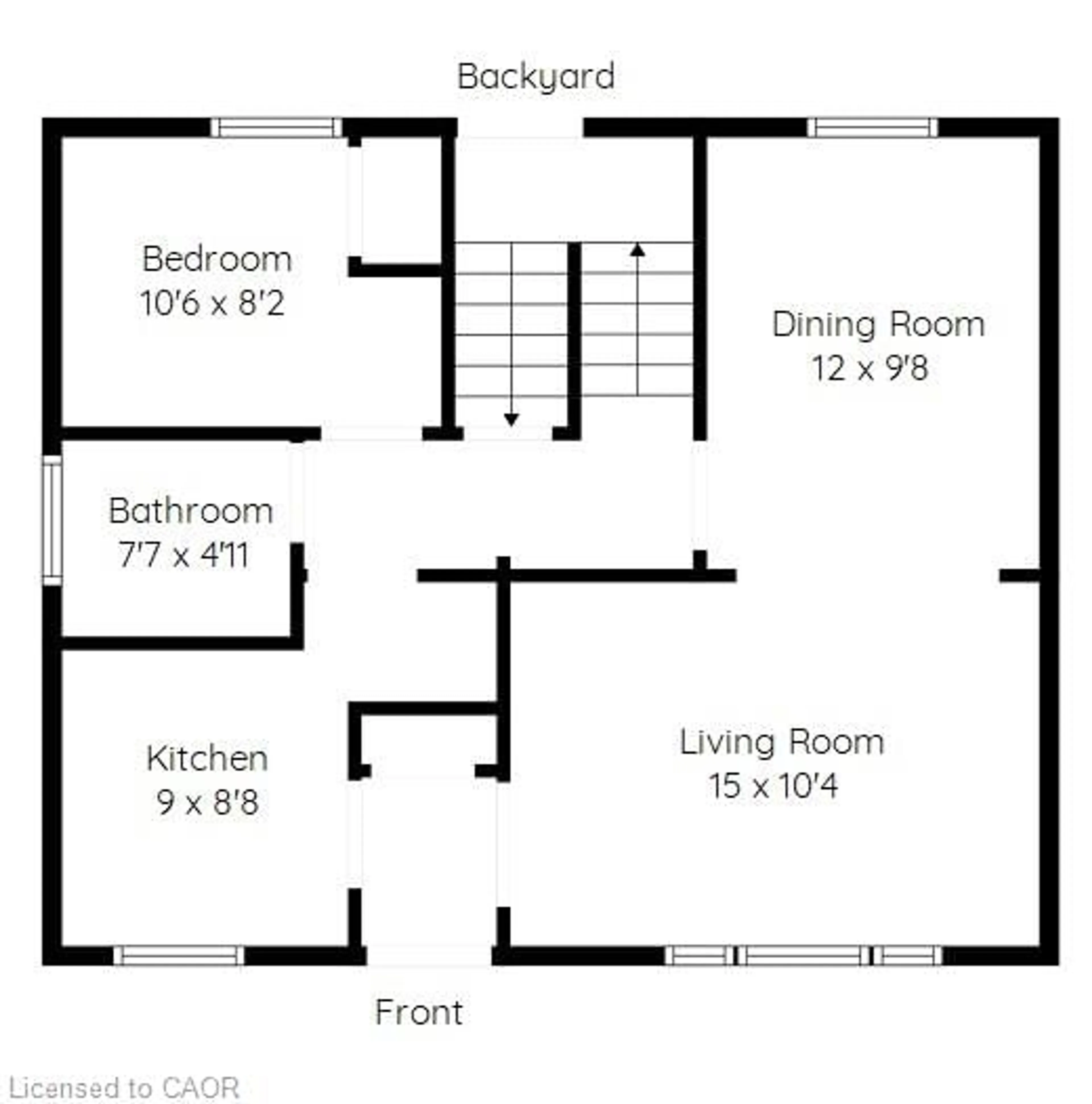 Floor plan for 206 East 14th St, Hamilton Ontario L9A 4B6