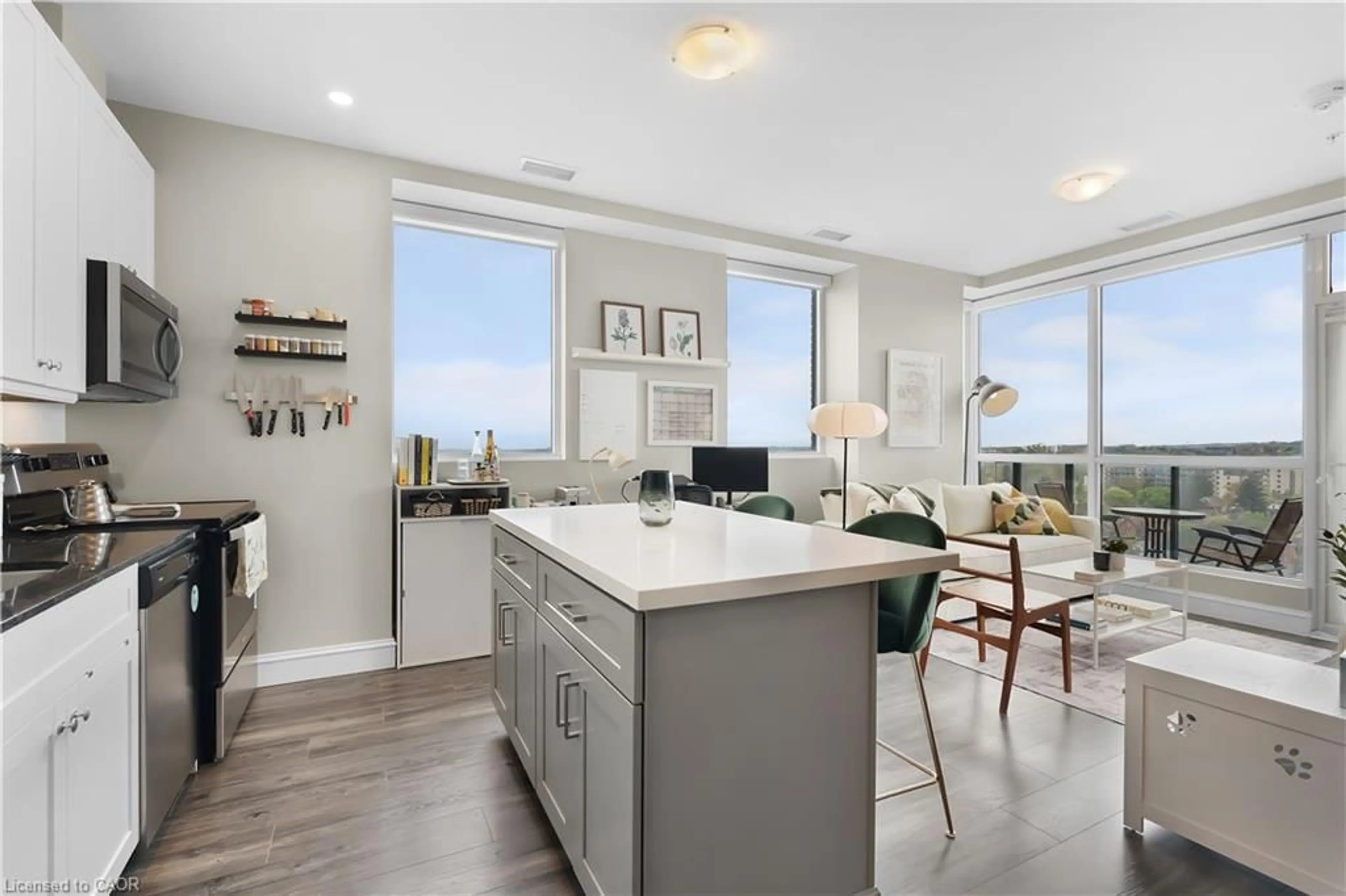 Open concept kitchen, unknown for 100 Garment St #1007, Kitchener Ontario N2G 0C3