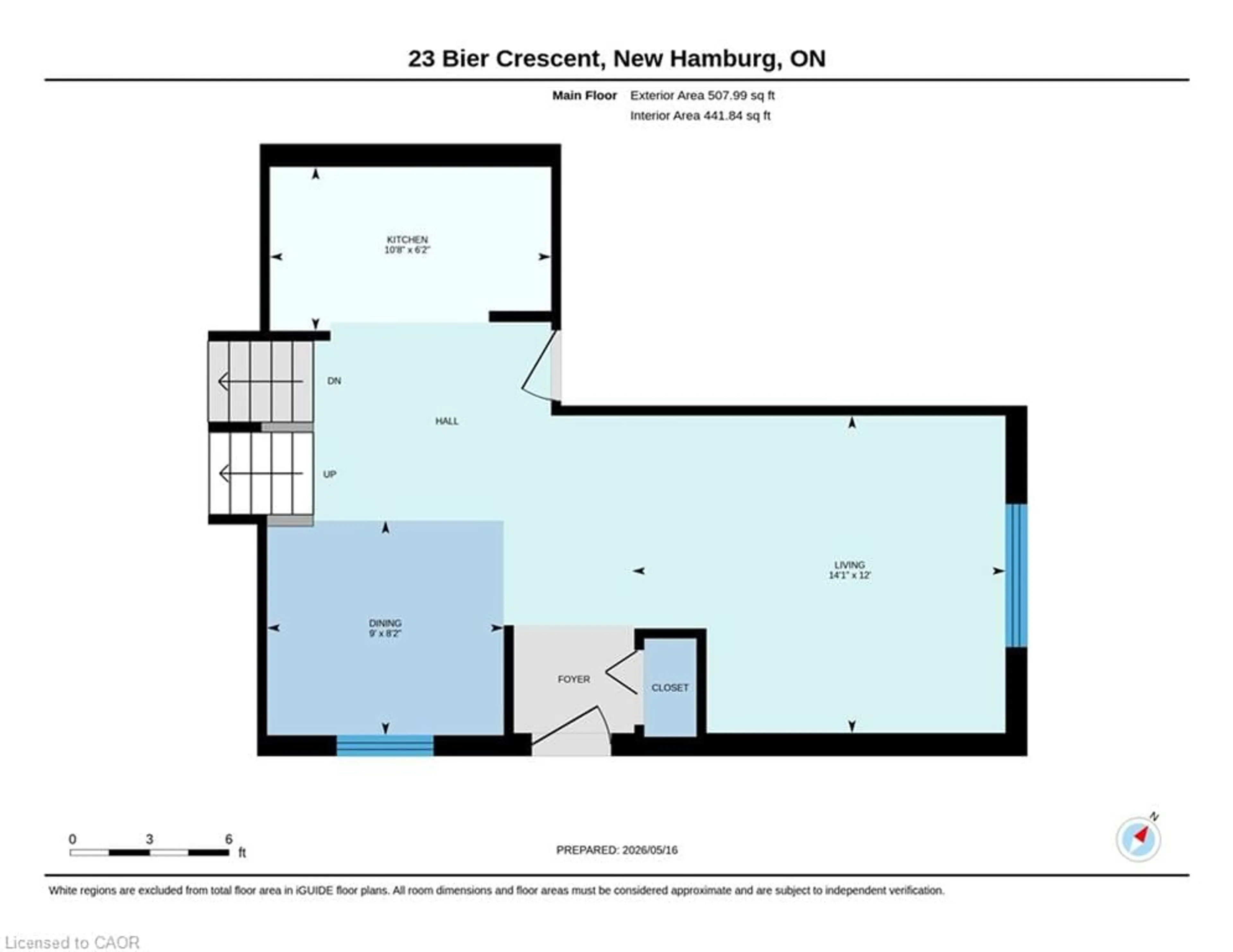 Floor plan for 23 Bier Cres, Wilmot Township Ontario N3A 1Y3