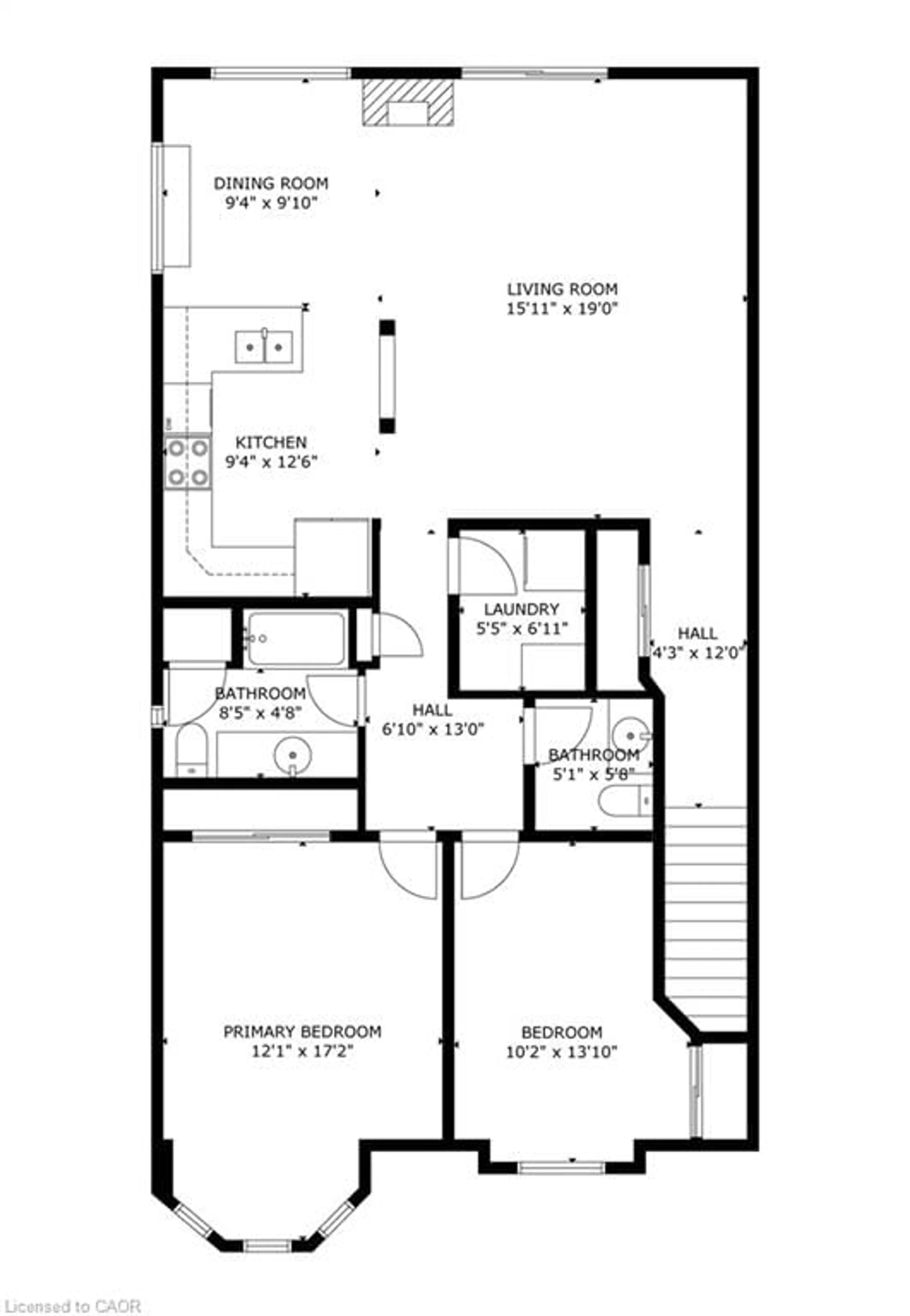 Floor plan for 515 North Service Rd #22, Stoney Creek Ontario L8E 5X6