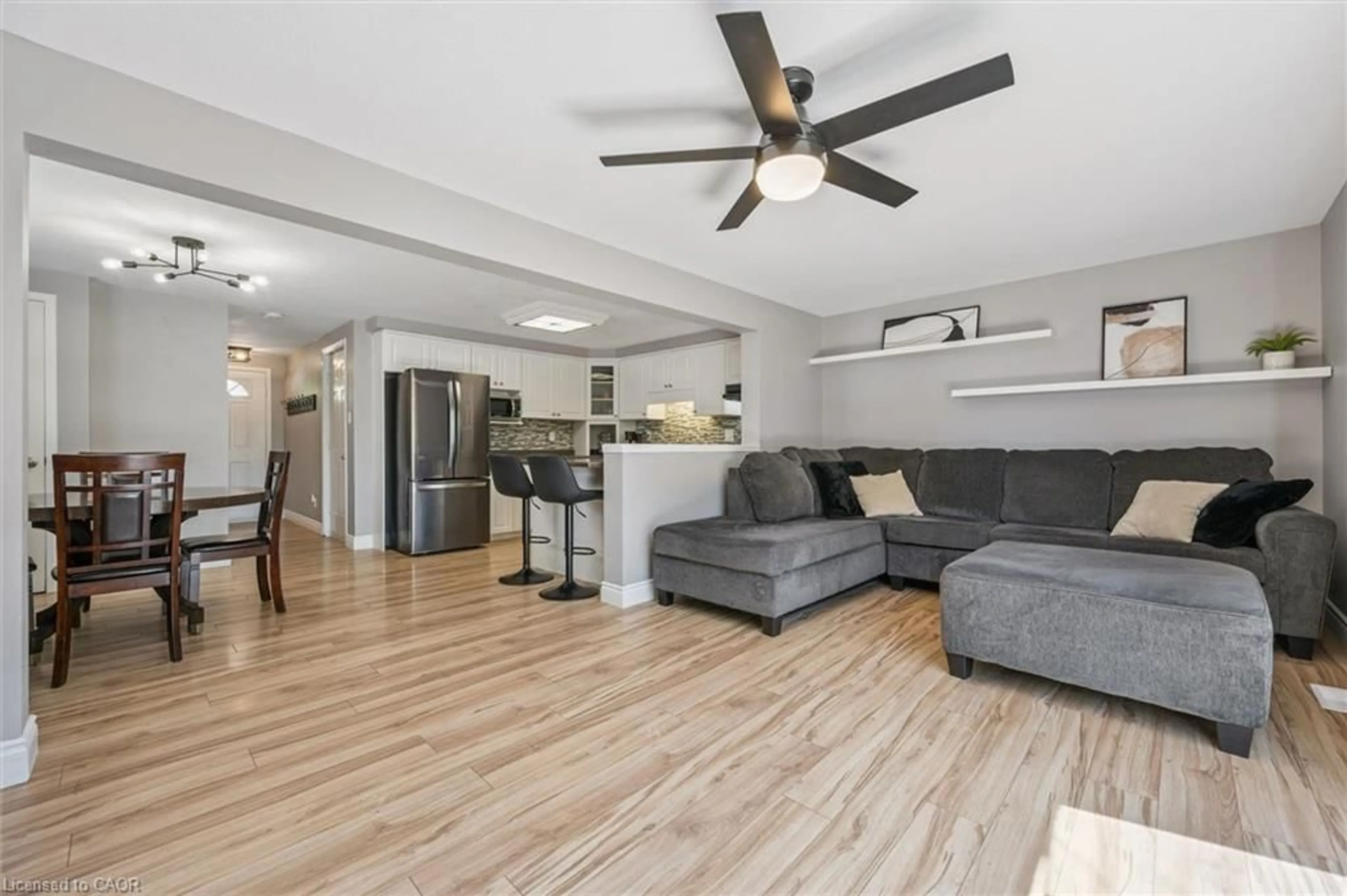 Living room with furniture, unknown for 63 Watercress Crt, Kitchener Ontario N2E 3S7