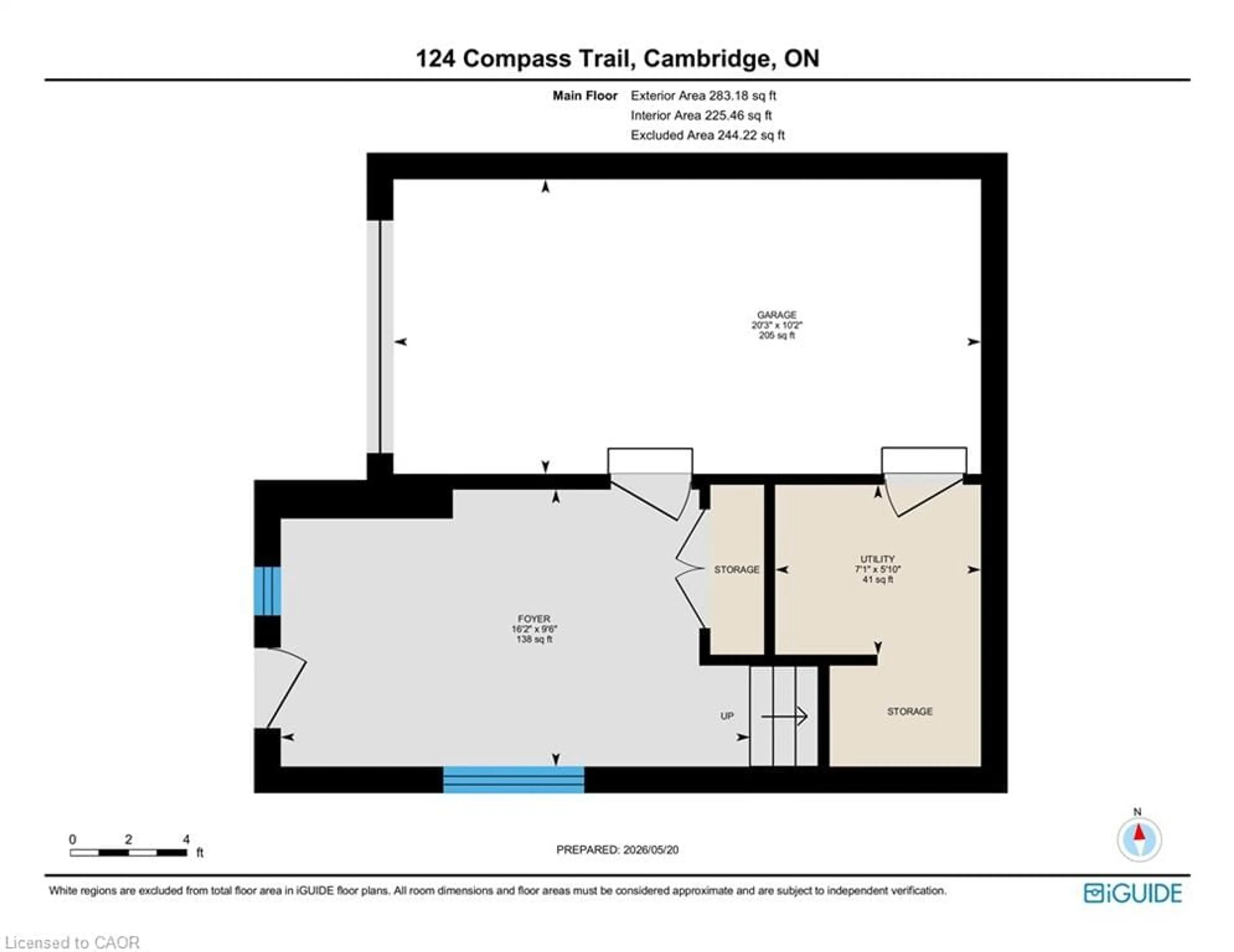 Floor plan for 124 Compass Trail #71, Cambridge Ontario N3E 0E3