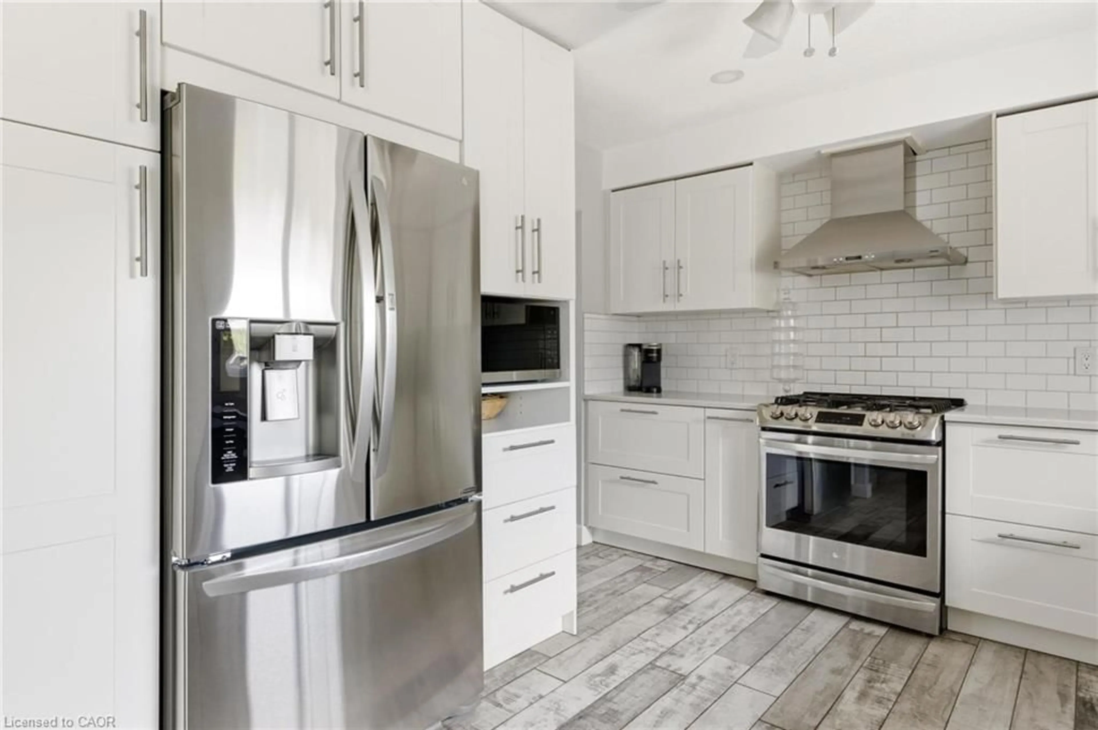 Contemporary kitchen, ceramic/tile floor for 25 Greenock Dr, Kitchener Ontario N2E 2J9