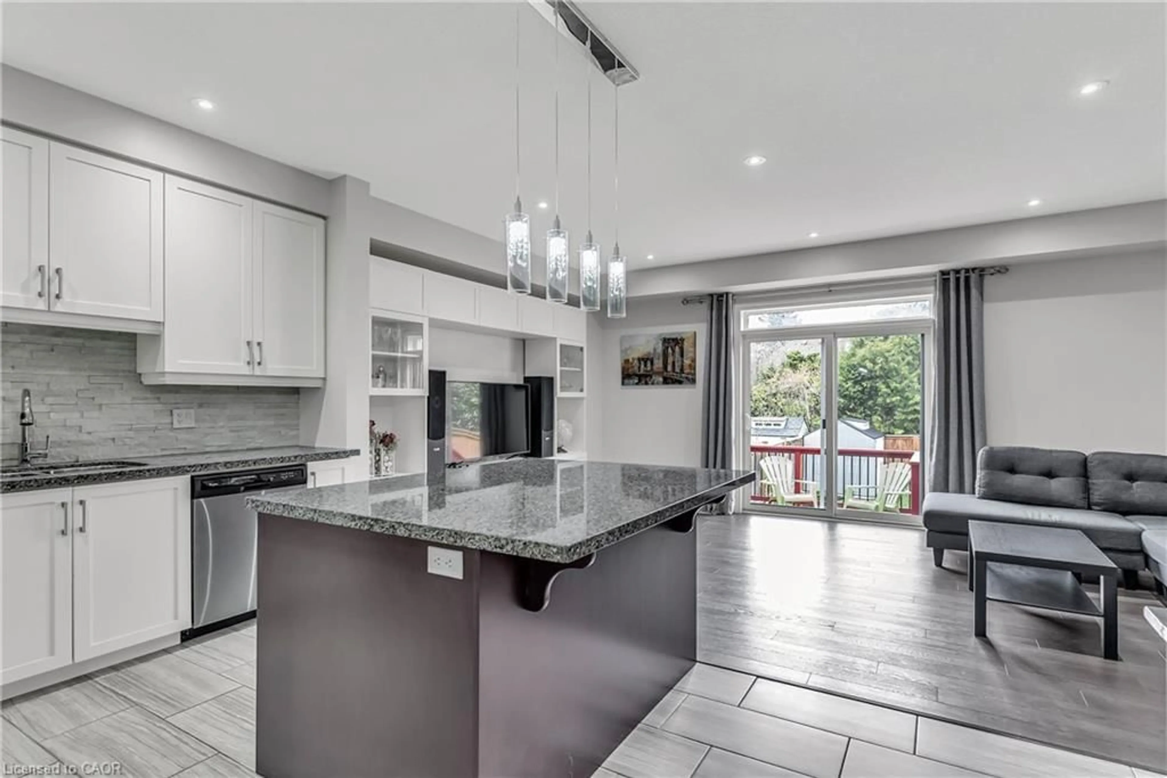 Open concept kitchen, ceramic/tile floor for 158 Law Dr, Guelph Ontario N1E 0M2