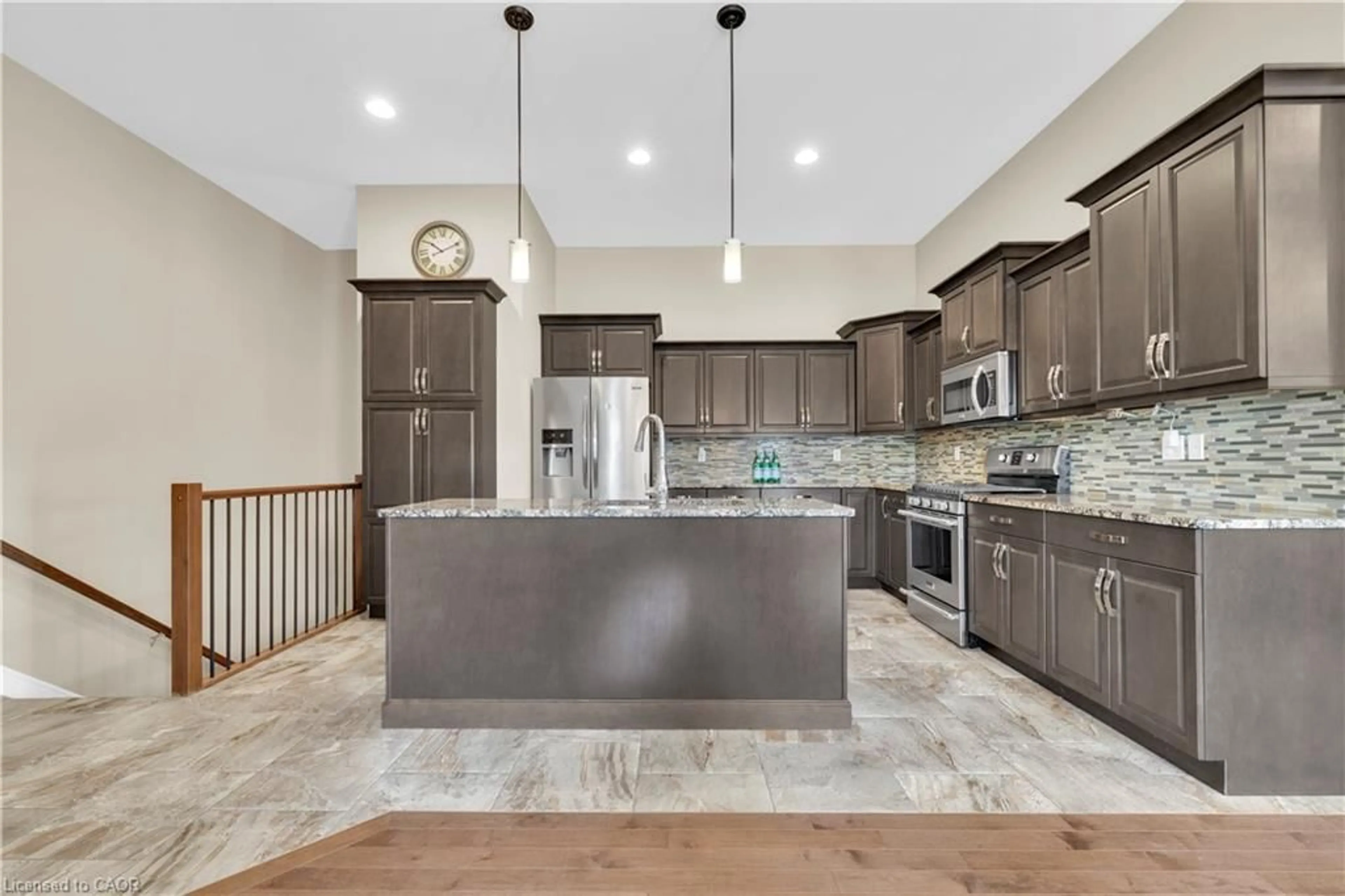 Open concept kitchen, ceramic/tile floor for 1160 Alliance St, Essex Ontario N9H 0C3