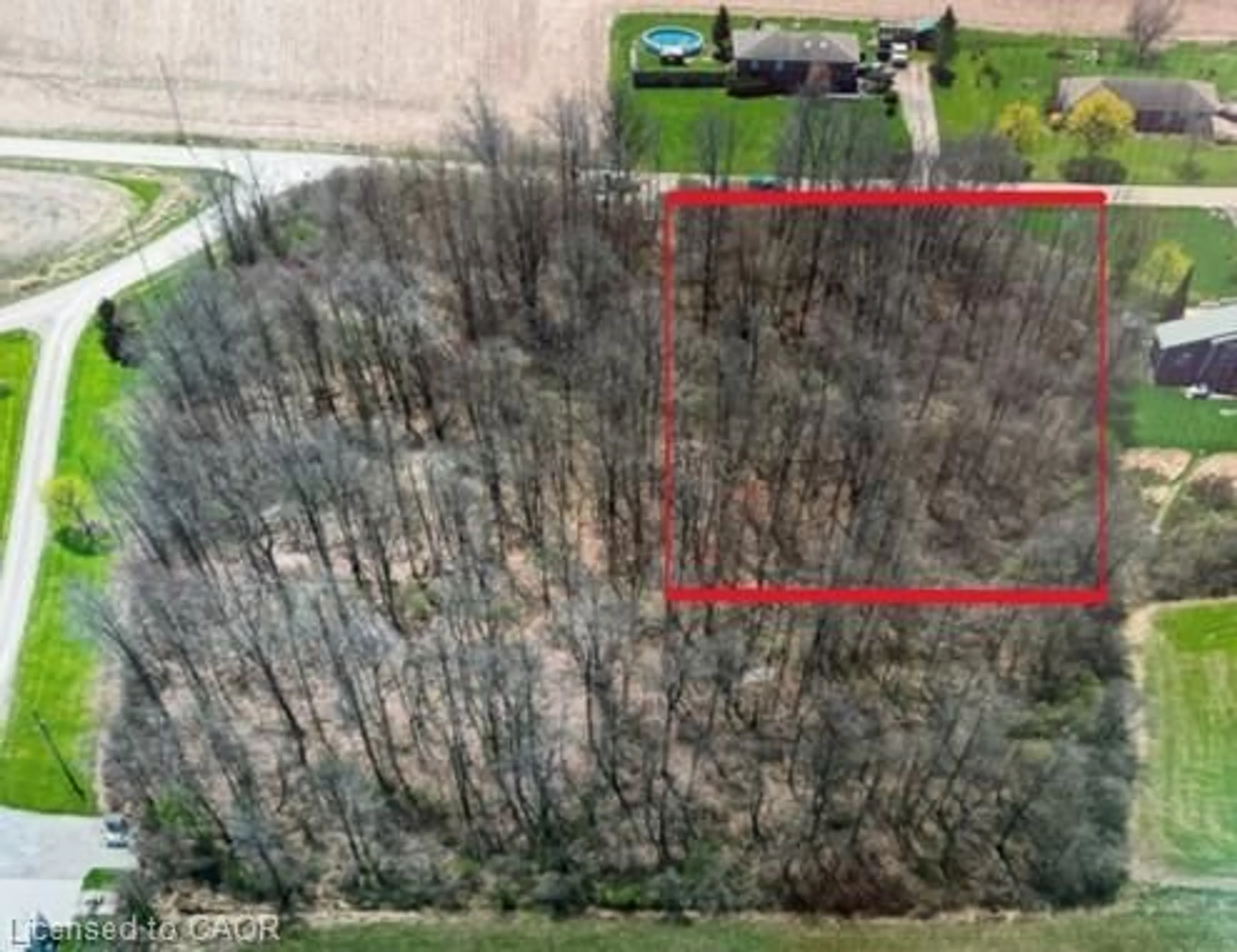 A pic from outside/outdoor area/front of a property/back of a property/a pic from drone, forest/trees view for PT S1/2 LOT 36 Link Rd, Cayuga Ontario N0A 1E0