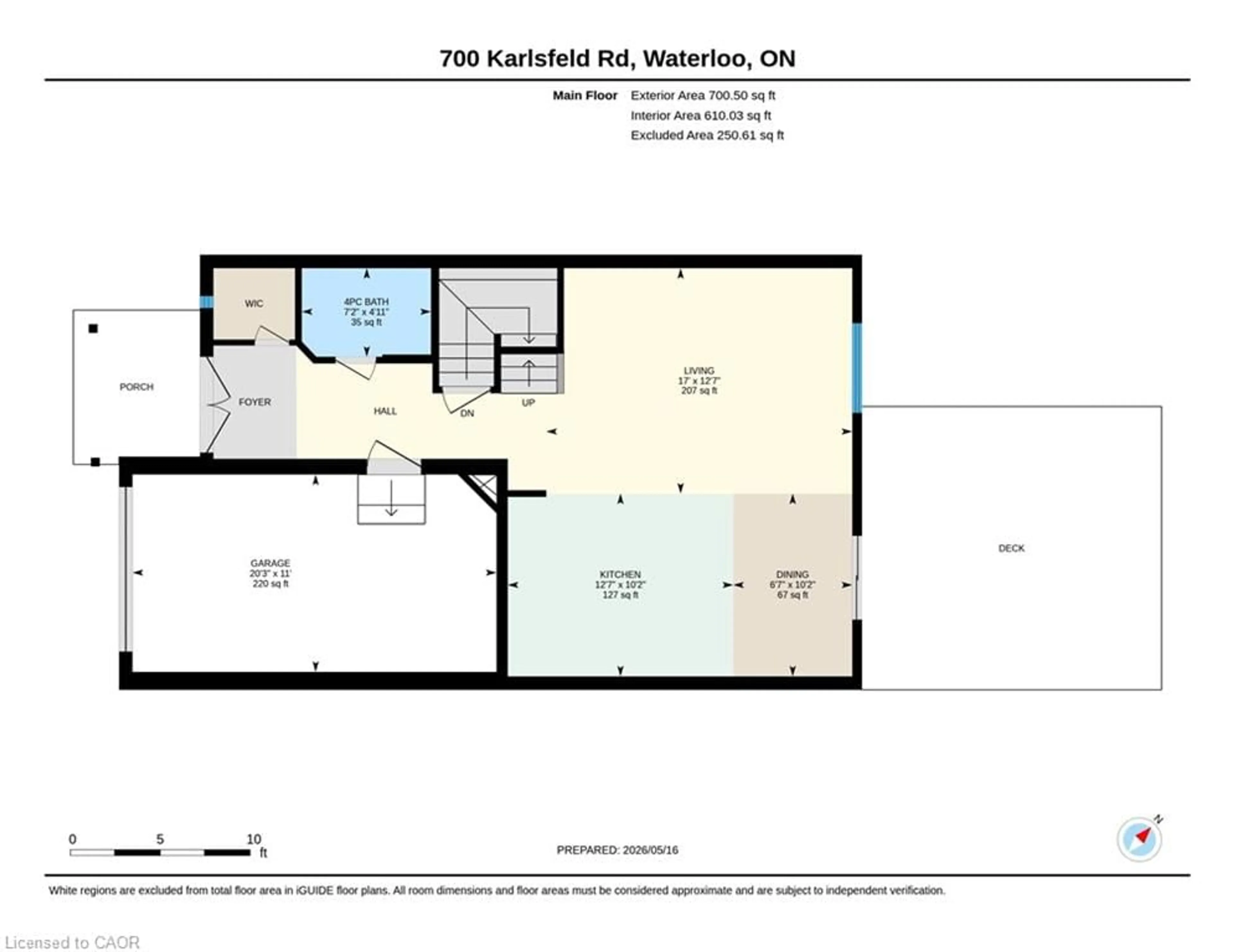Floor plan for 700 Karlsfeld Rd, Waterloo Ontario N2T 2W4
