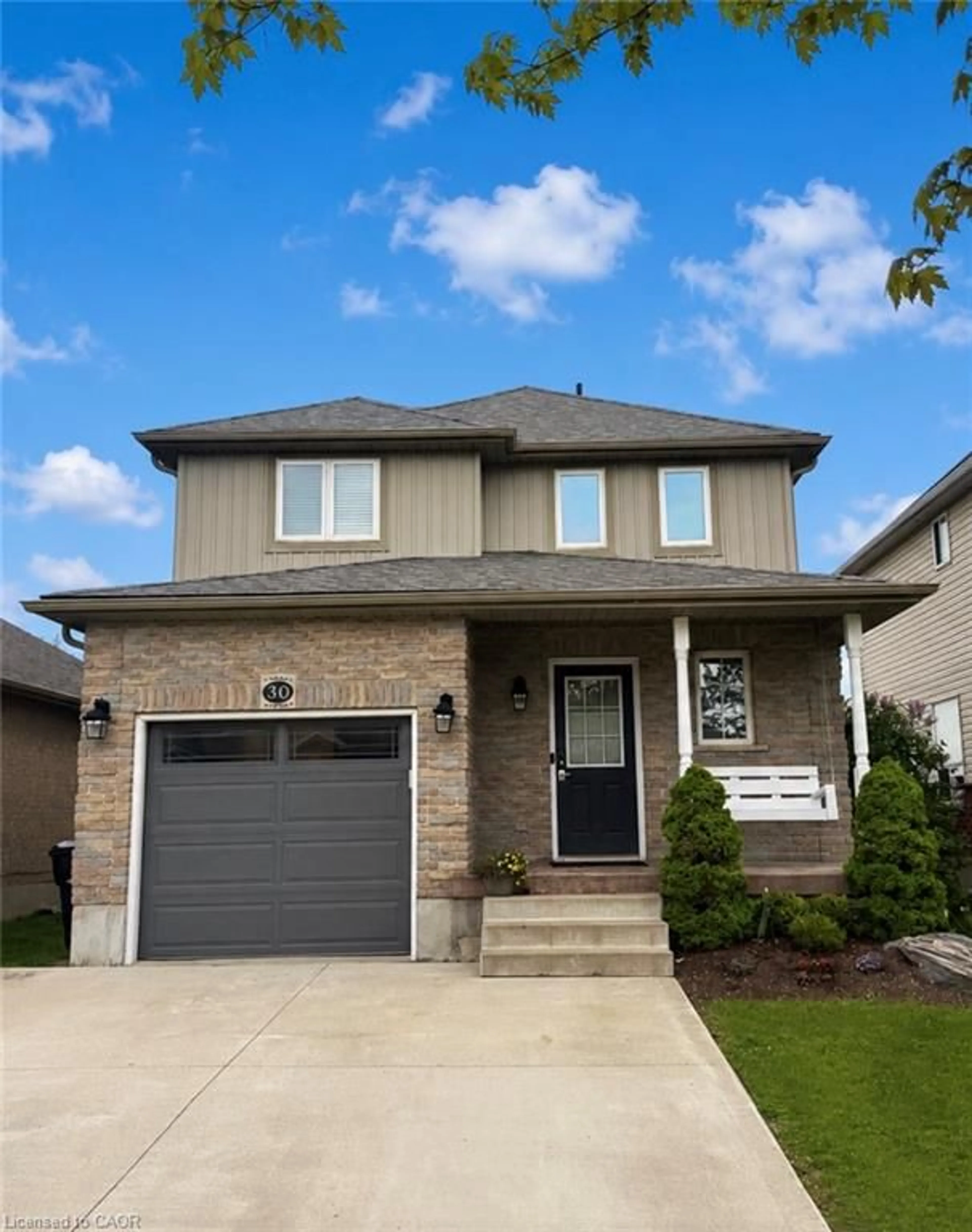 Home with brick exterior material, street for 30 Robb Rd, Elmira Ontario N3B 3P6