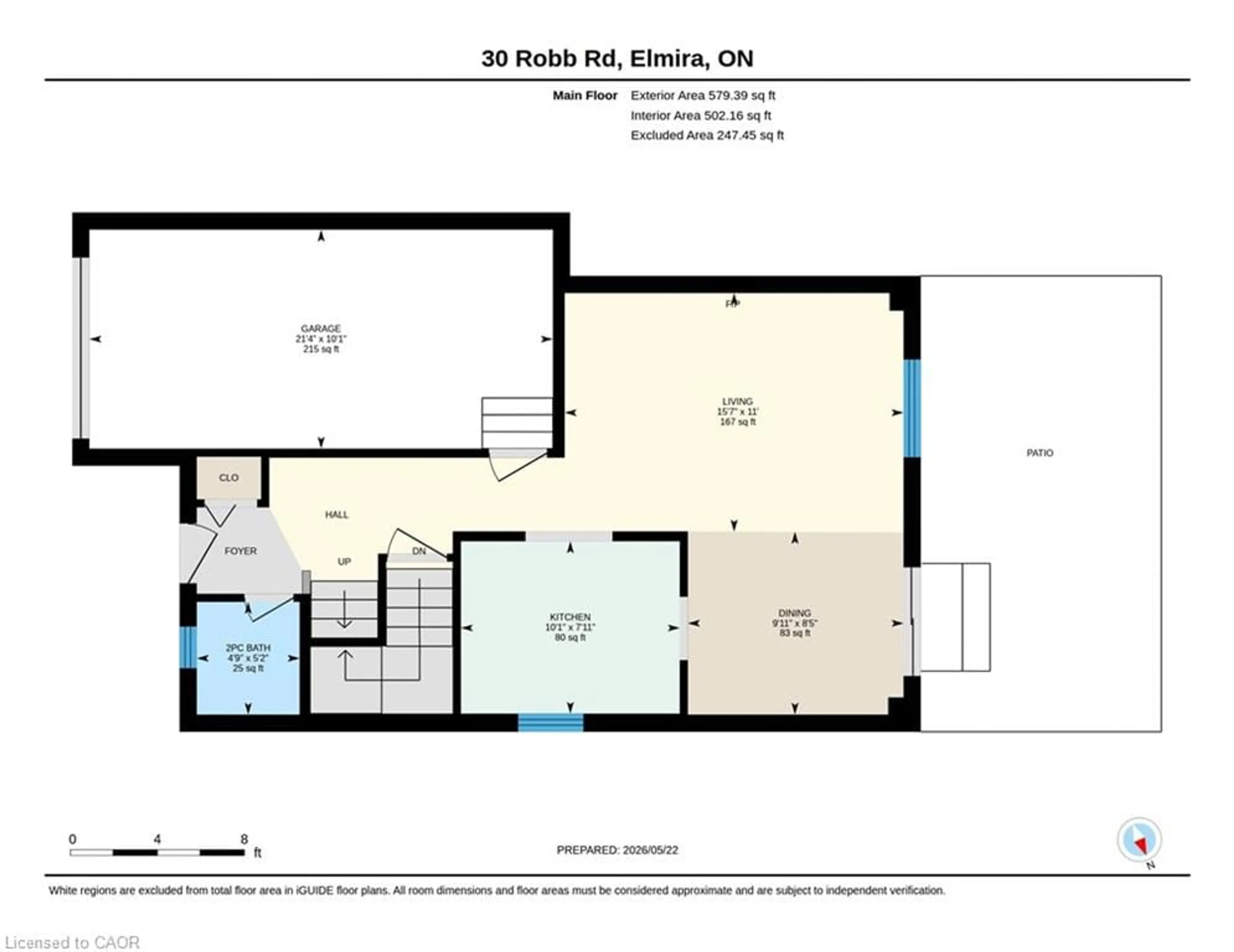 Floor plan for 30 Robb Rd, Elmira Ontario N3B 3P6