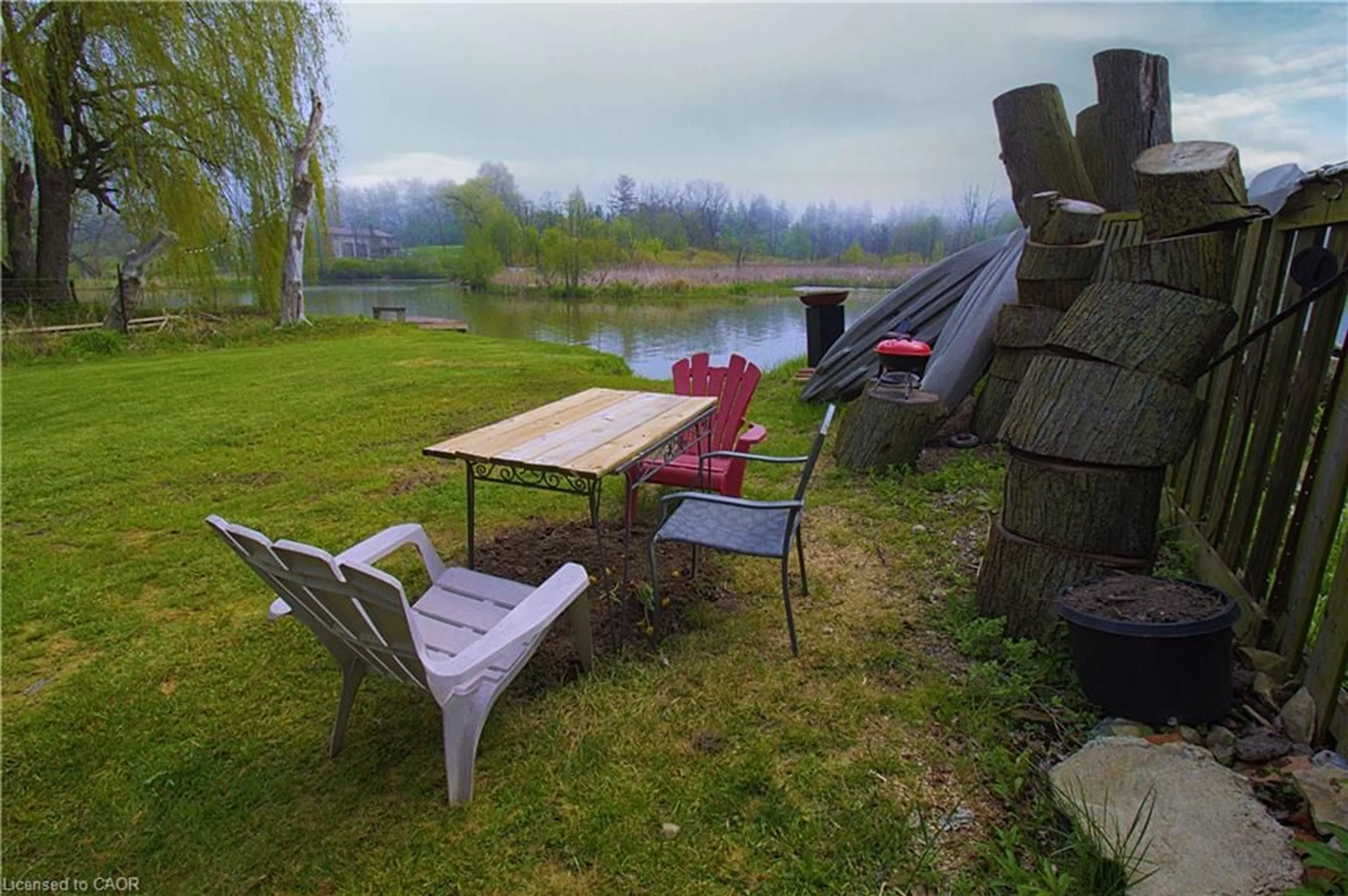 Patio, water/lake/river/ocean view for 31 Nanticoke Valley Rd, Nanticoke Ontario N0A 1L0