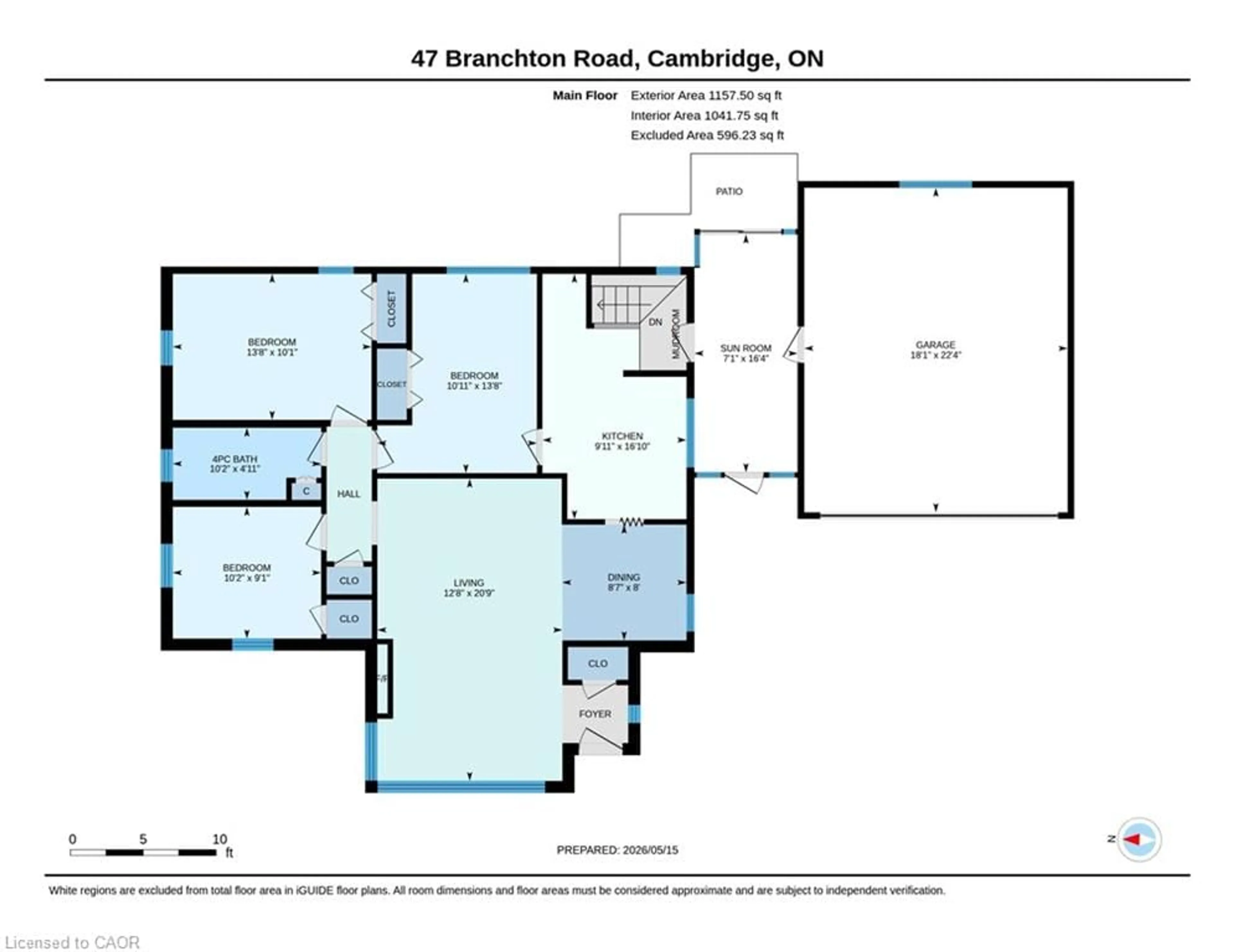 Floor plan for 47 Branchton Rd, Cambridge Ontario N1R 5S2