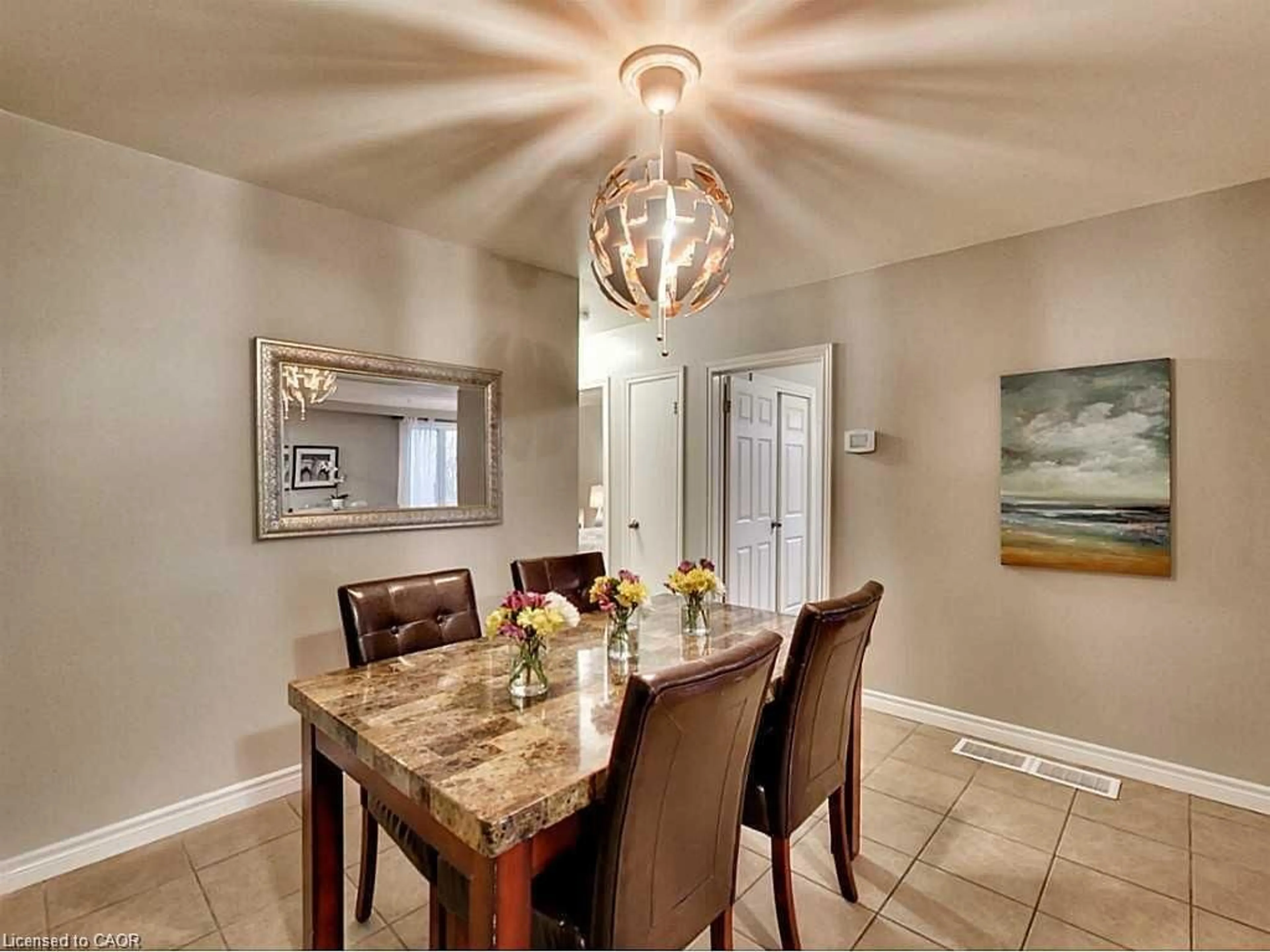 Dining room, ceramic/tile floor for 96 Manning Ave, Hamilton Ontario L9A 3E9