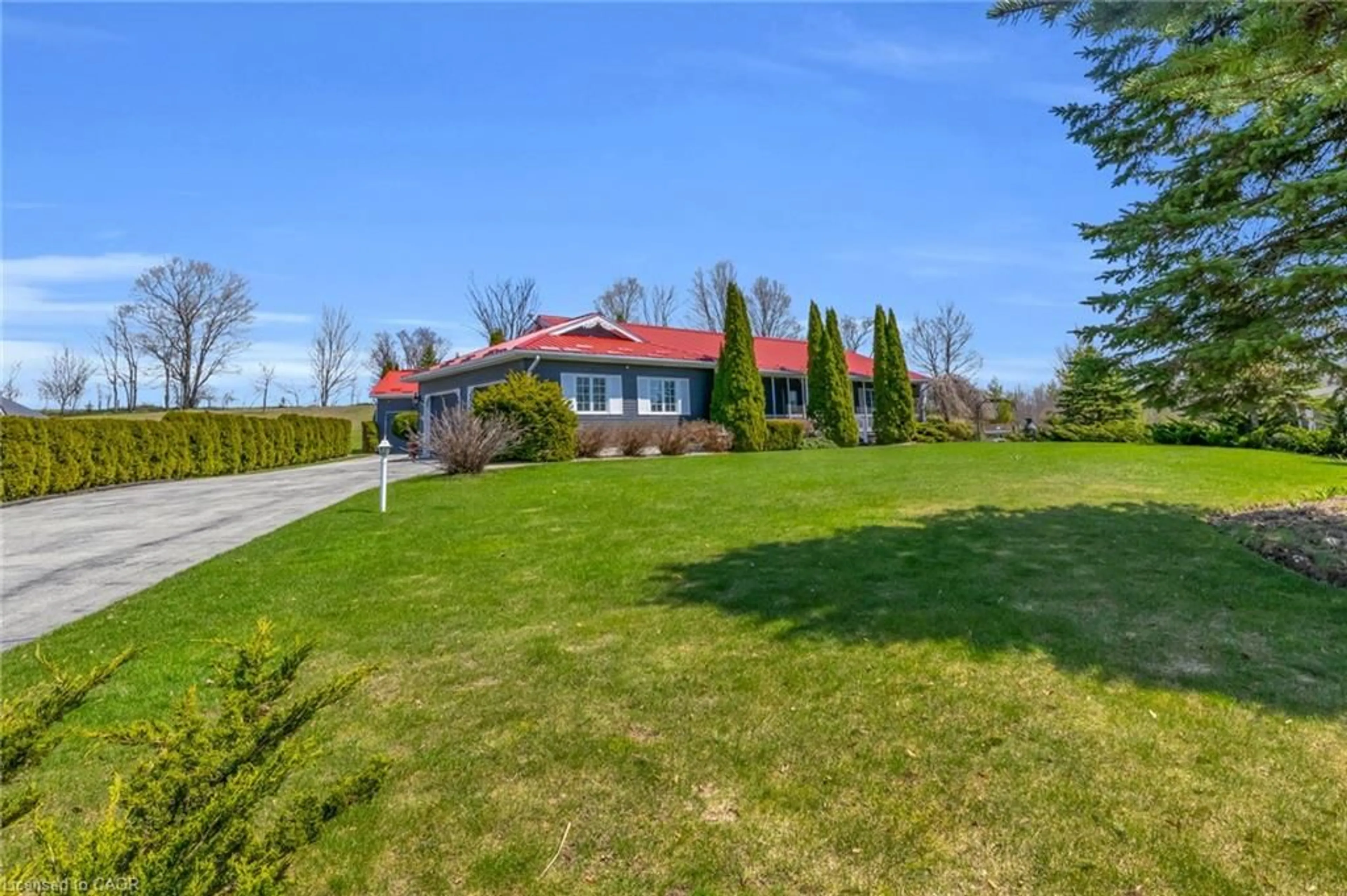 A pic from outside/outdoor area/front of a property/back of a property/a pic from drone, street for 2 Joanne Cres, Mount Forest Ontario N0G 2L0