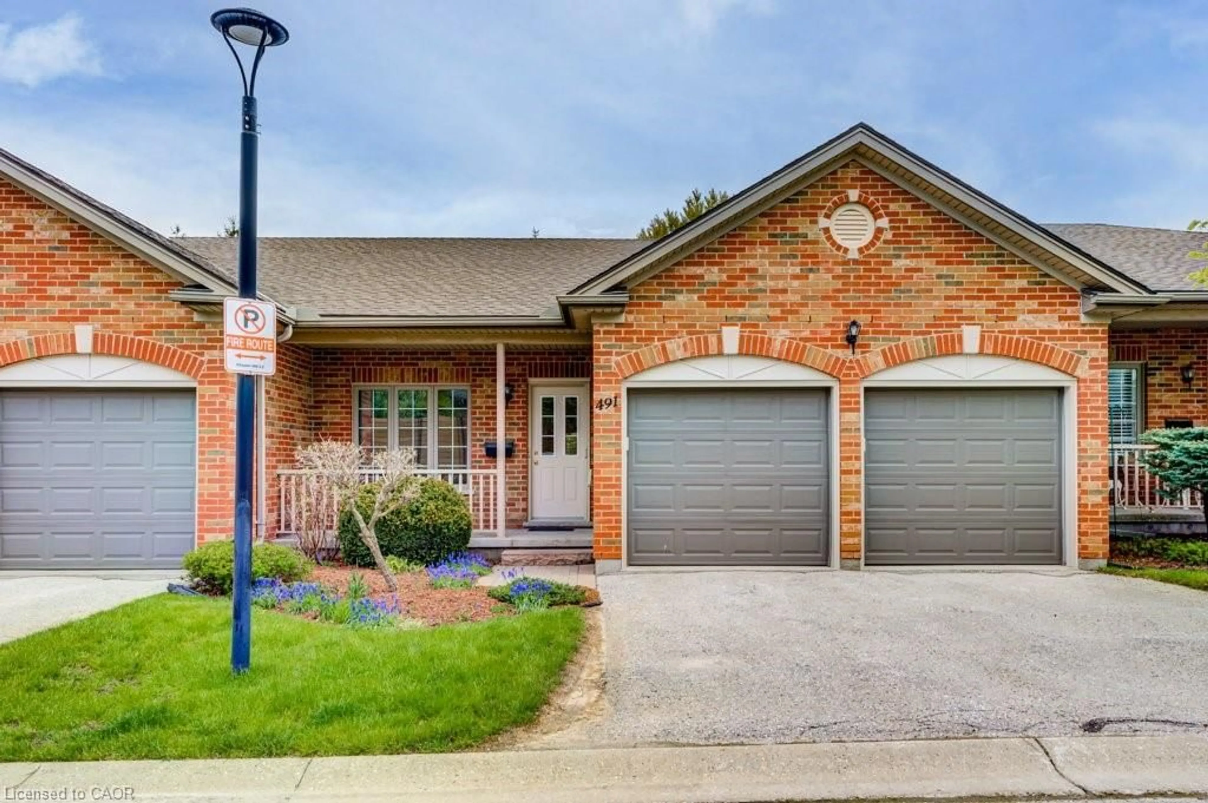 Home with brick exterior material, street for 491 Nova Scotia Crt #13, Woodstock Ontario N4S 8Z2