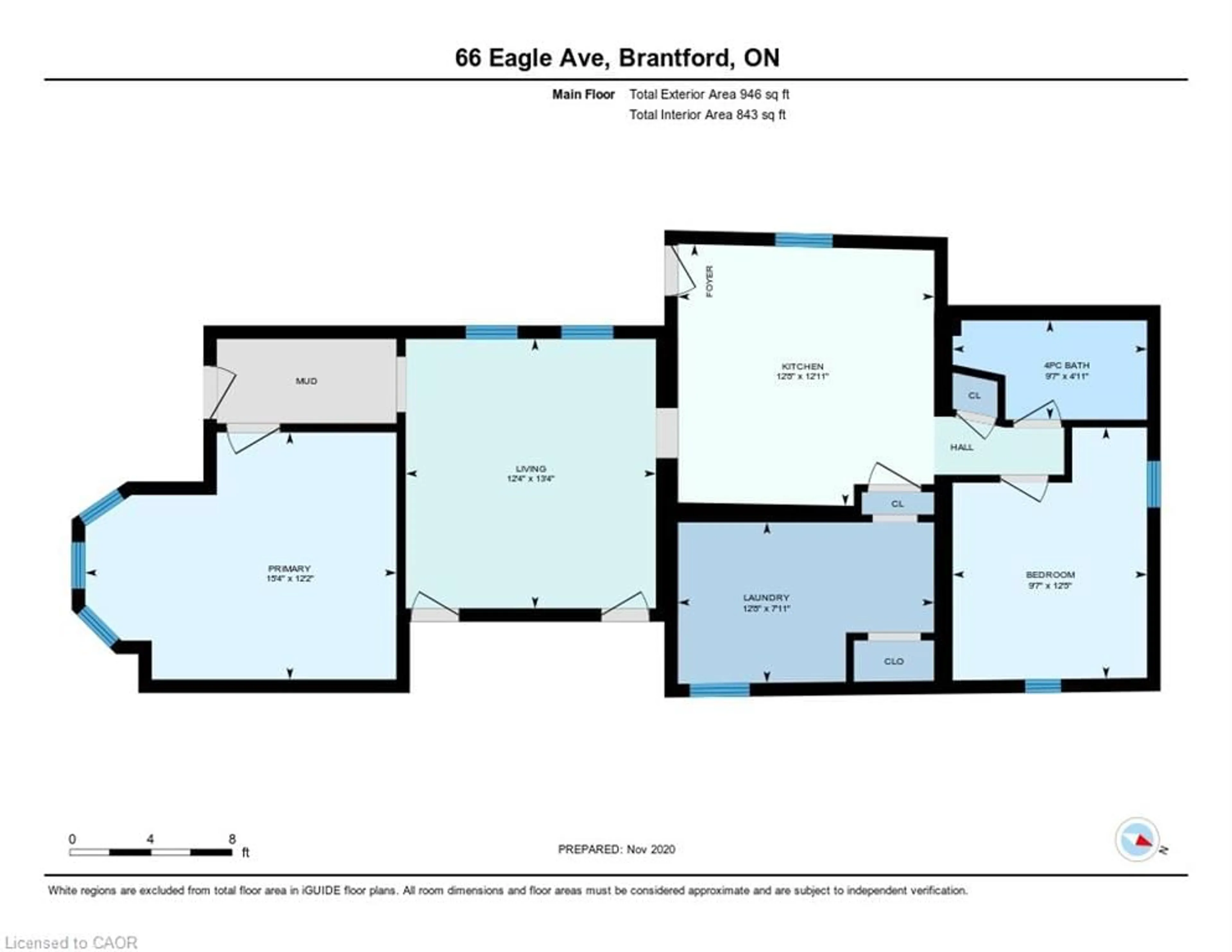 Floor plan for 66 Eagle Ave, Brantford Ontario N3S 1Y9