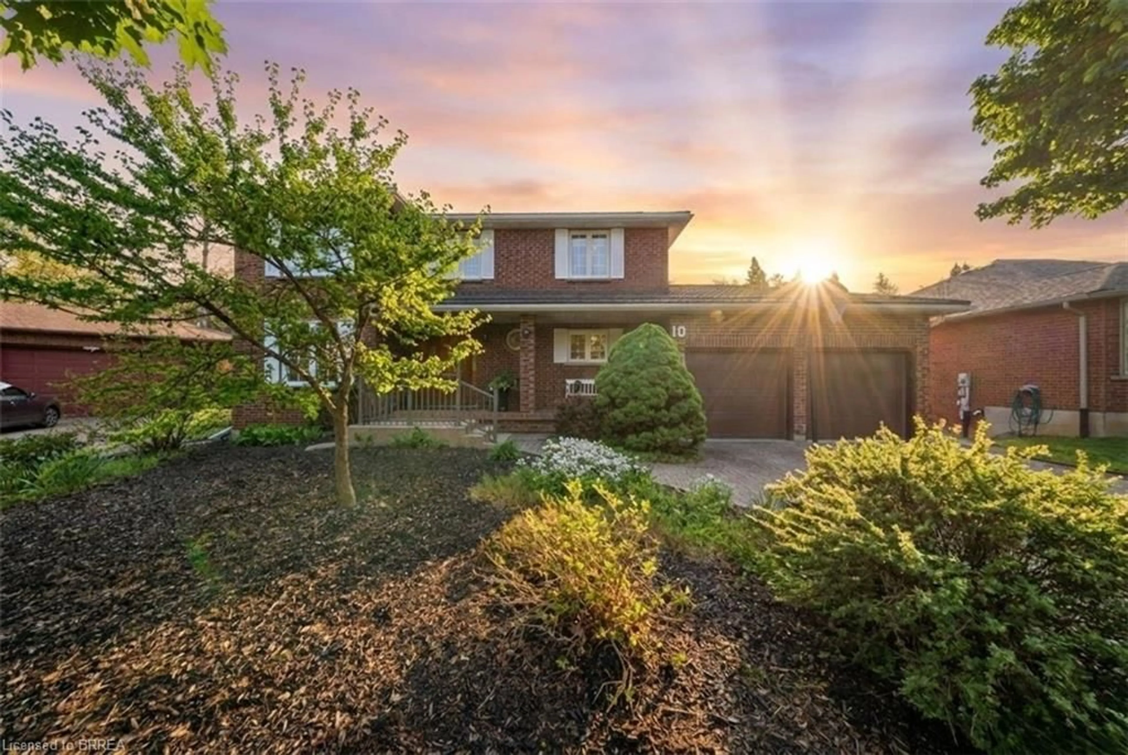 Home with brick exterior material, street for 10 Riva Ridge, Brantford Ontario N3P 1R9