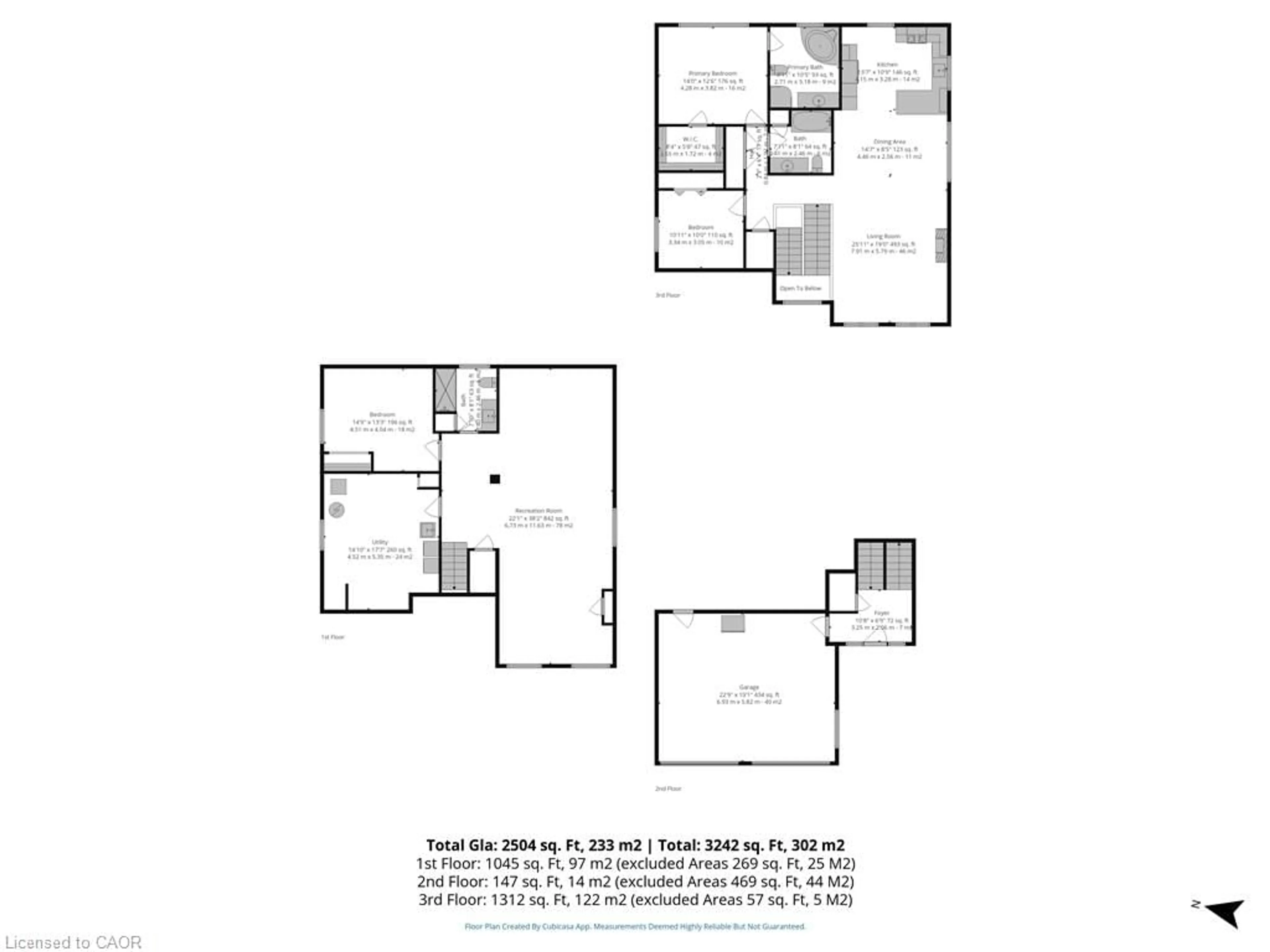 Floor plan for 324 Courtland St, Delhi Ontario N4B 0A8