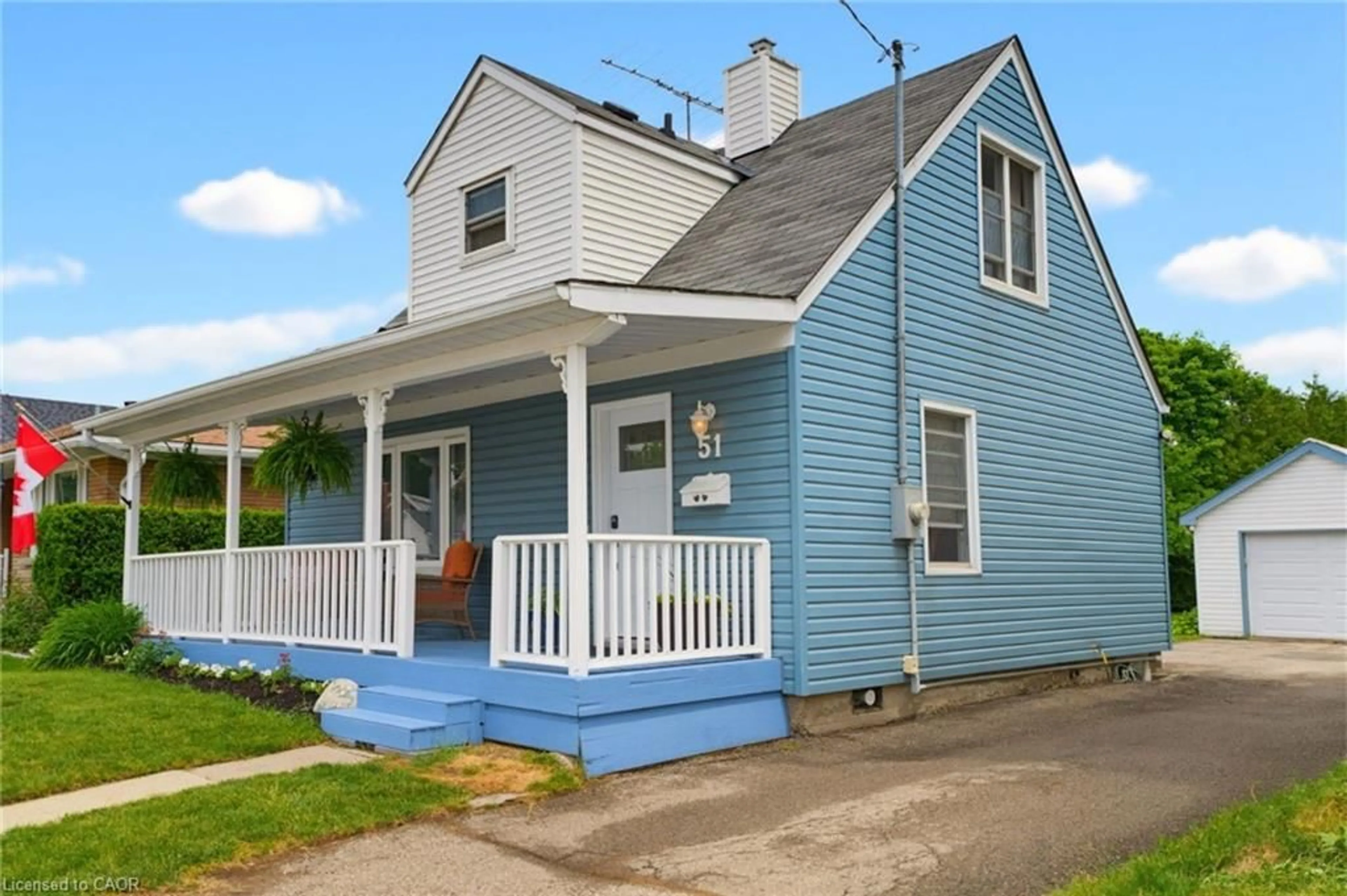 Home with vinyl exterior material, street for 51 East St, Cambridge Ontario N1R 4P2