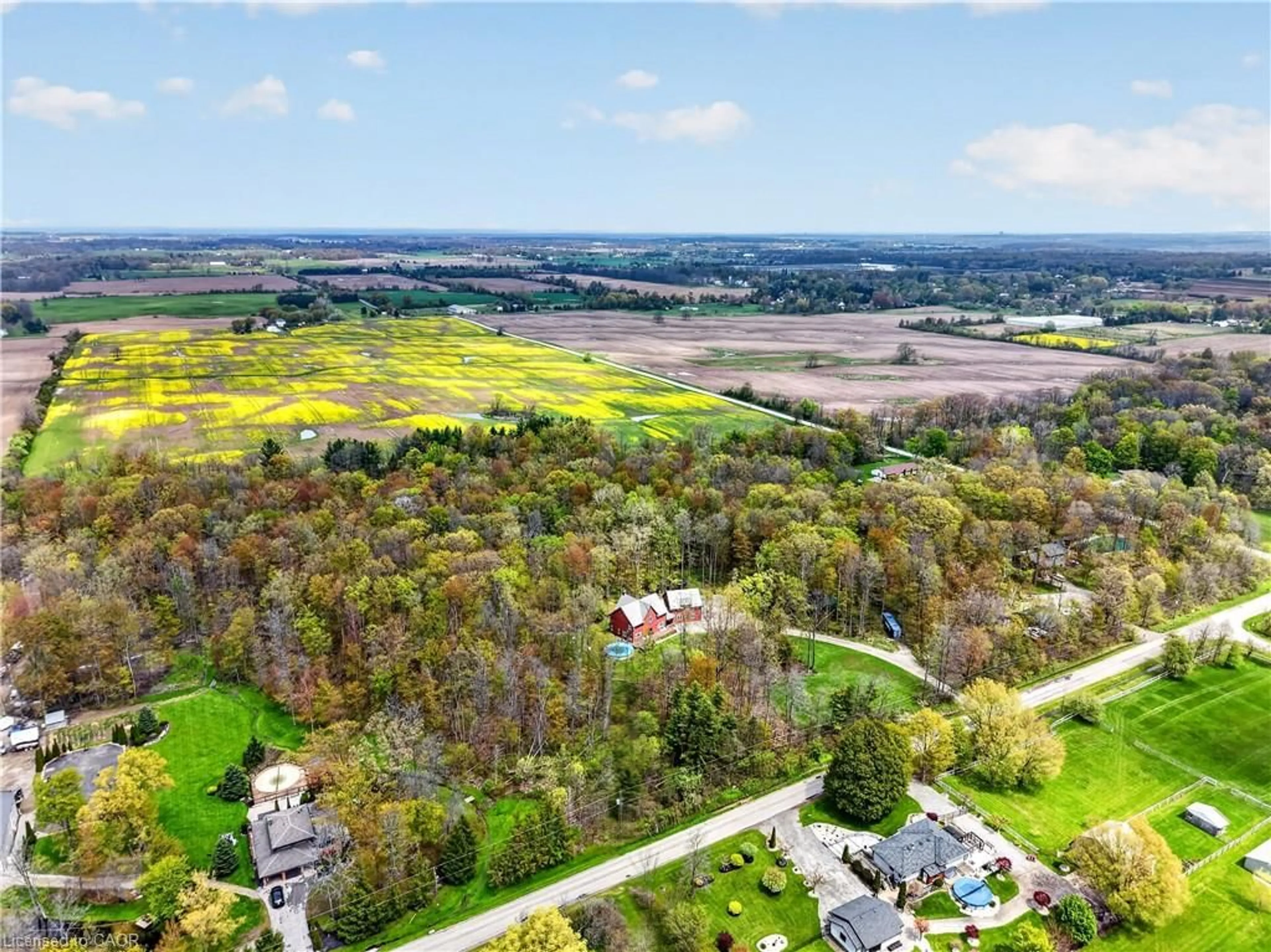 A pic from outside/outdoor area/front of a property/back of a property/a pic from drone, water/lake/river/ocean view for 815 Tice Rd, Fenwick Ontario L0S 1C0
