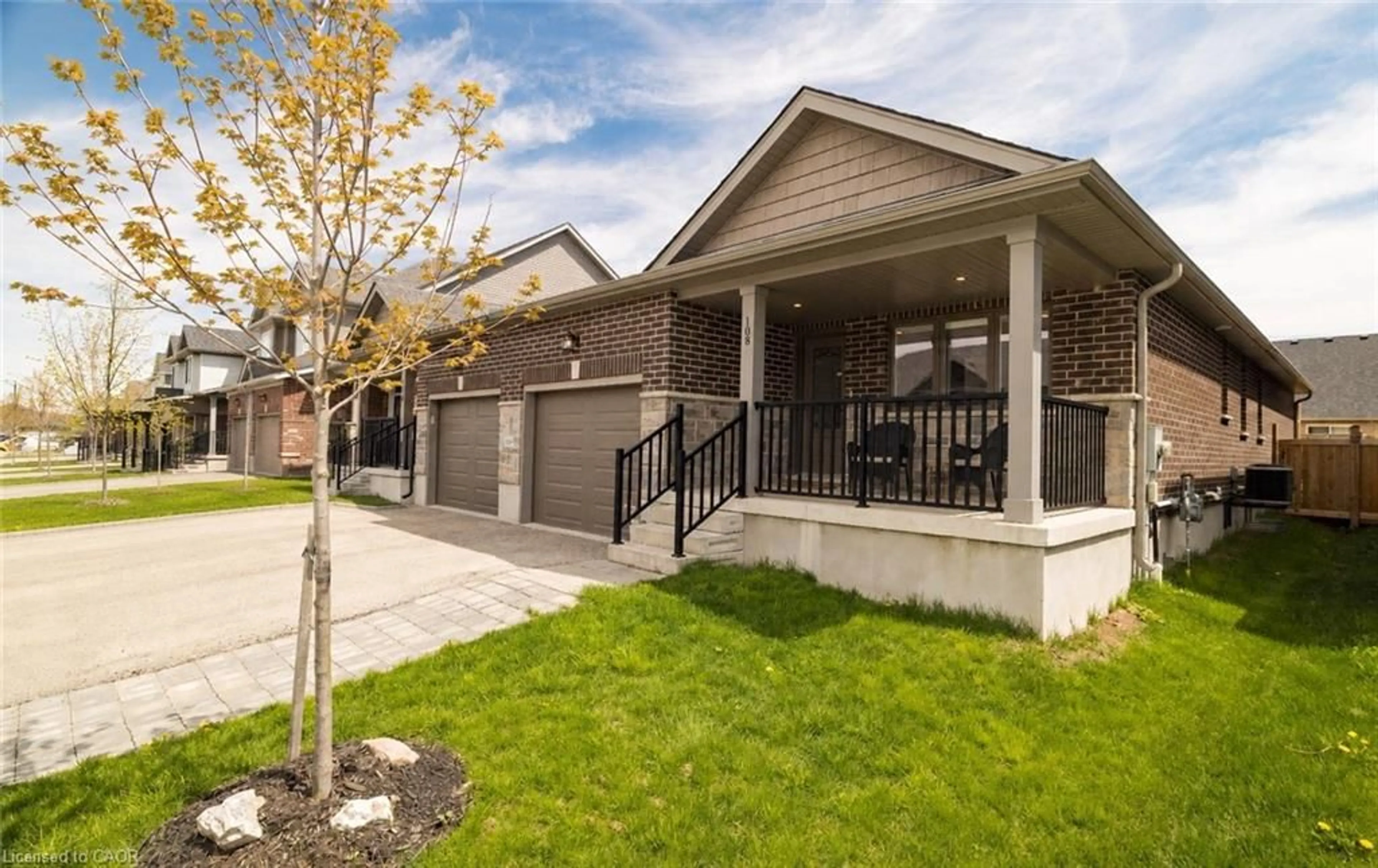 Home with vinyl exterior material, street for 108 Stephenson Way, Minto Ontario N0G 2P0