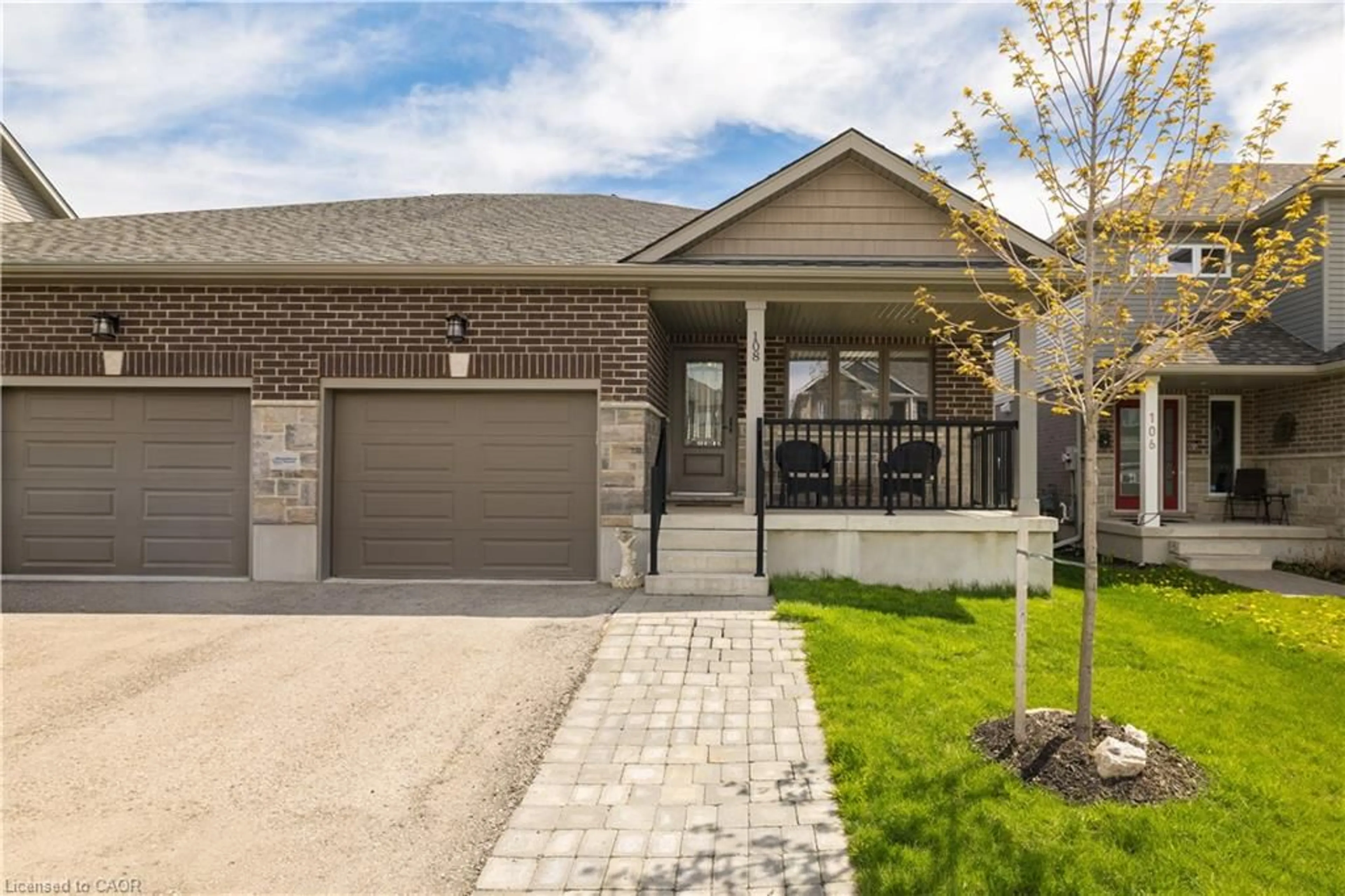 Home with brick exterior material, street for 108 Stephenson Way, Minto Ontario N0G 2P0