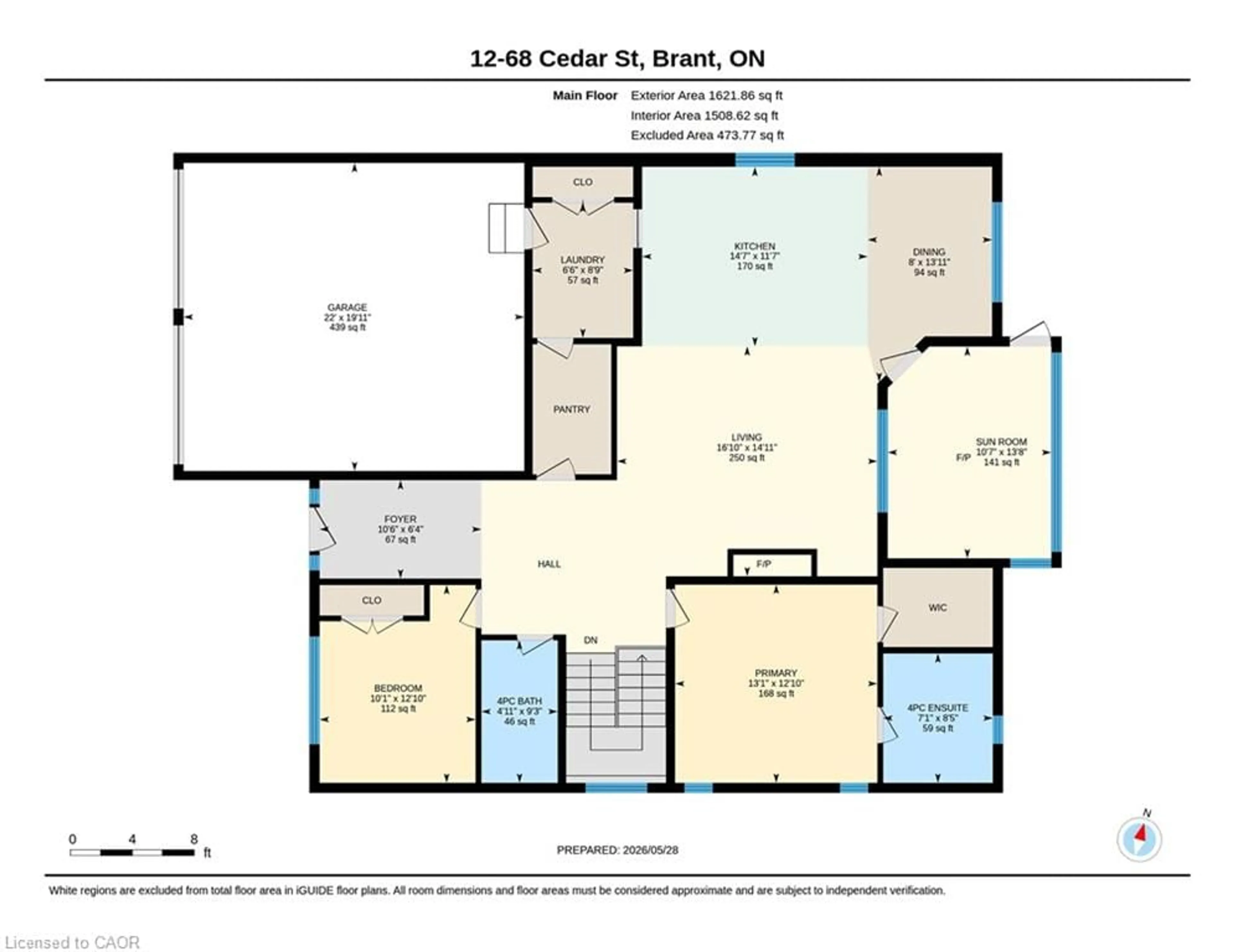 Floor plan for 68 Cedar St #12, Paris Ontario N3L 0L4