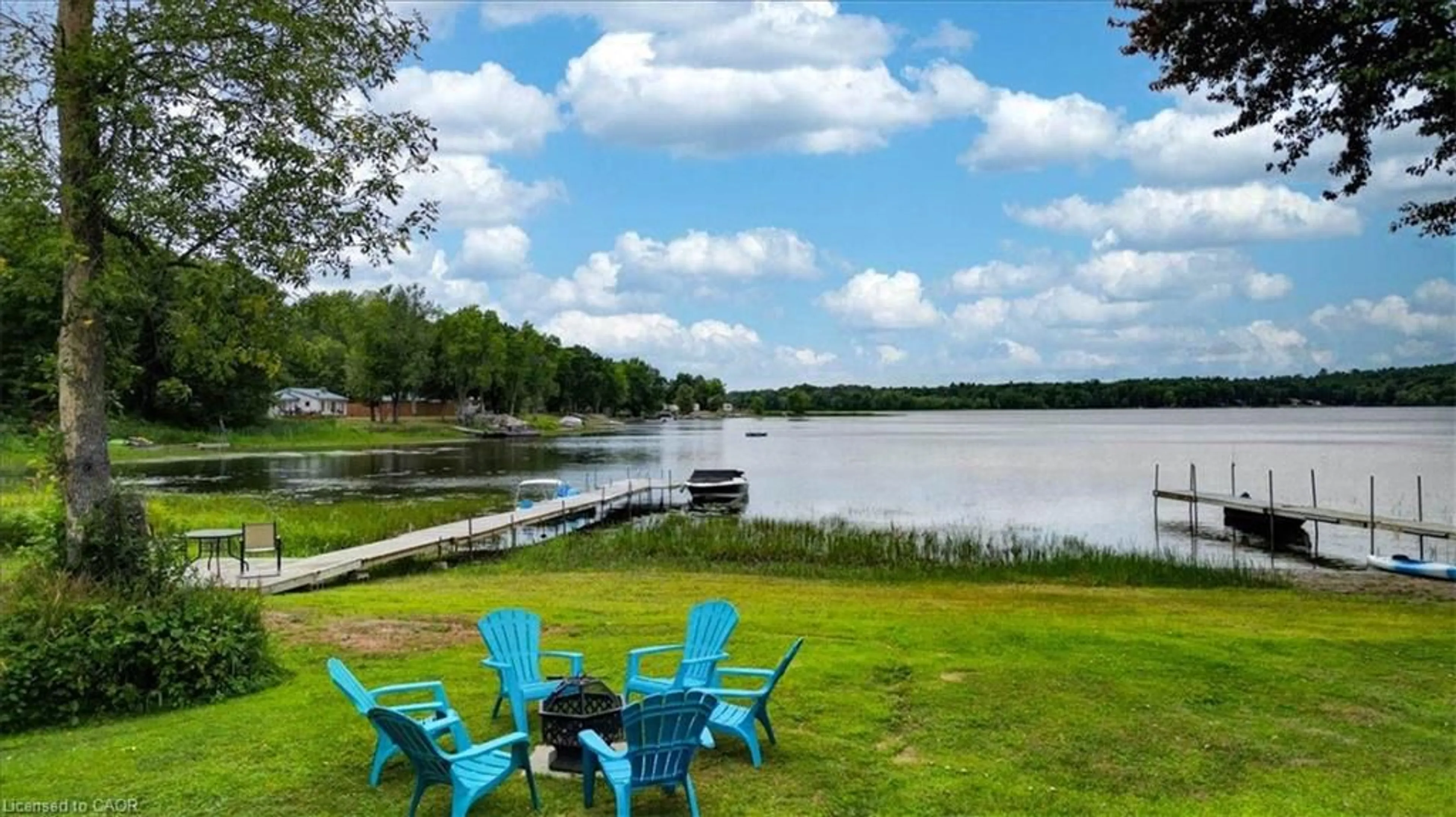 Patio, water/lake/river/ocean view for 75 A&B Hughes Lane, Tweed Ontario K0K 3J0