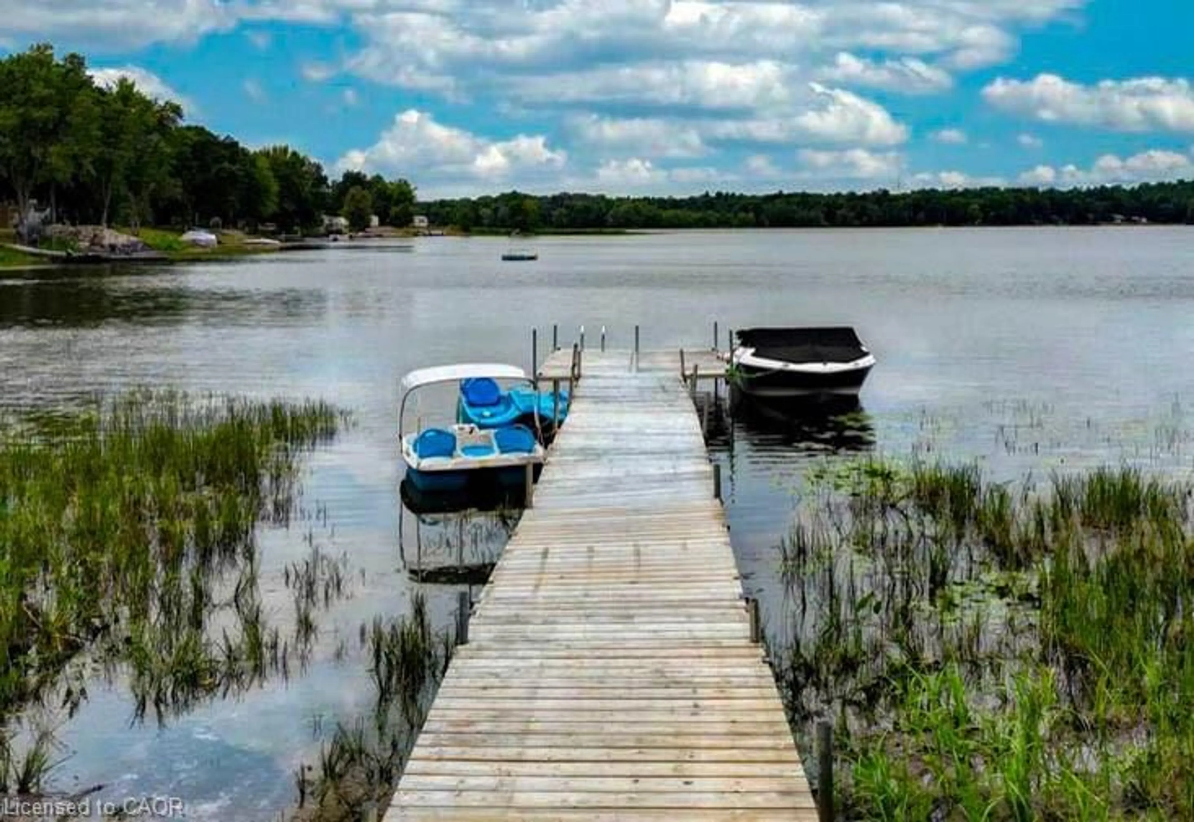 Patio, water/lake/river/ocean view for 75 A&B Hughes Lane, Tweed Ontario K0K 3J0