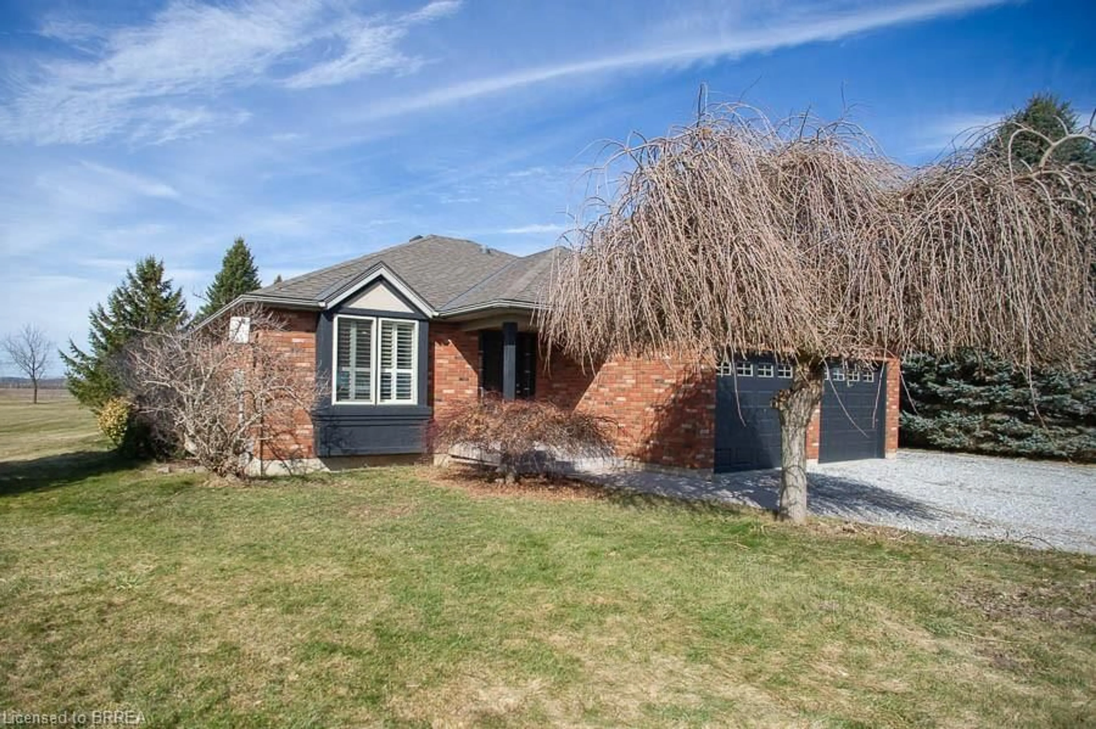 Home with brick exterior material, street for 307 Brant County Rd 18, Brantford Ontario N3T 5L9