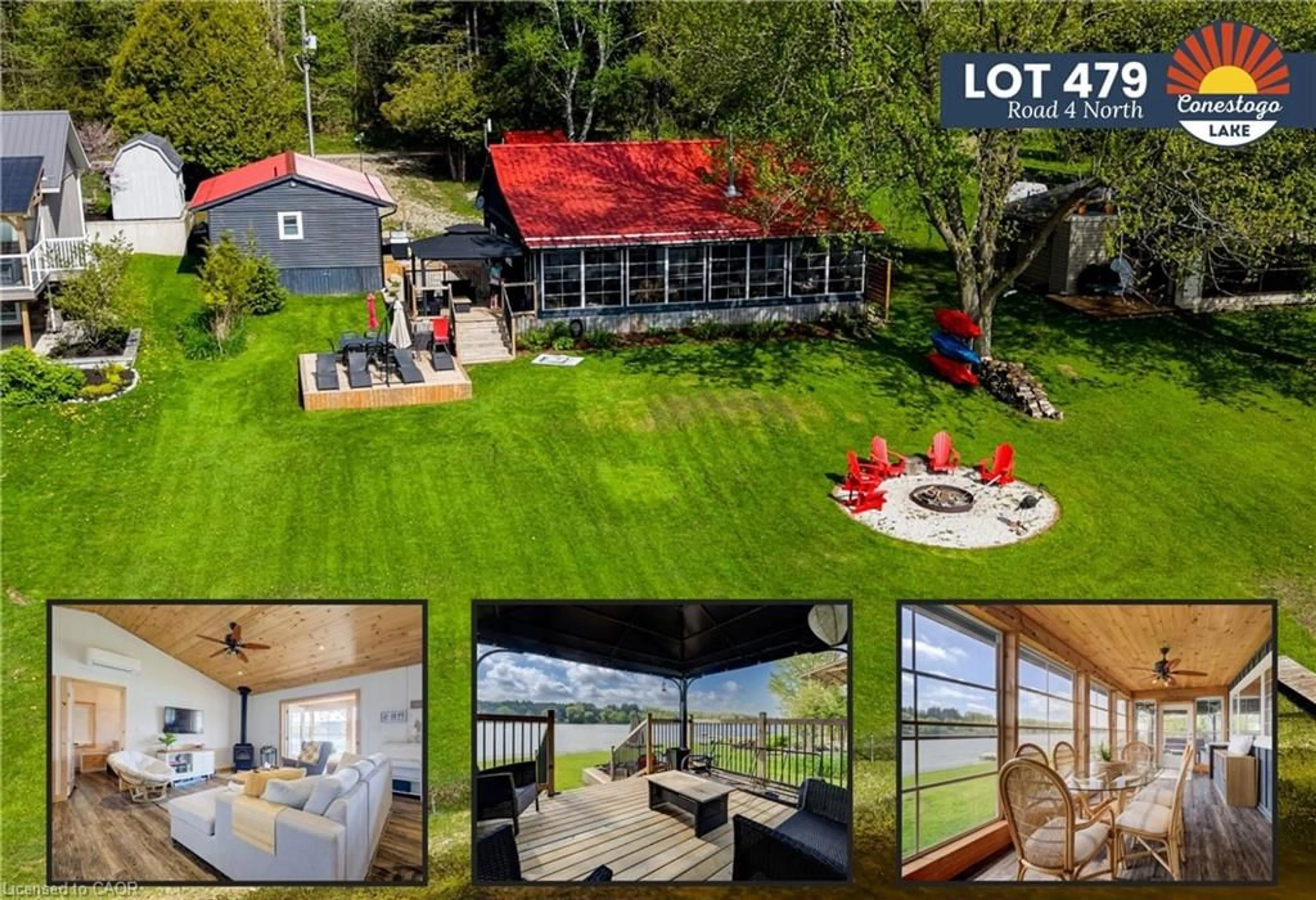 A pic from outside/outdoor area/front of a property/back of a property/a pic from drone, water/lake/river/ocean view for LOT 479 Road 4, Conestogo Lake Ontario N0G 2K0