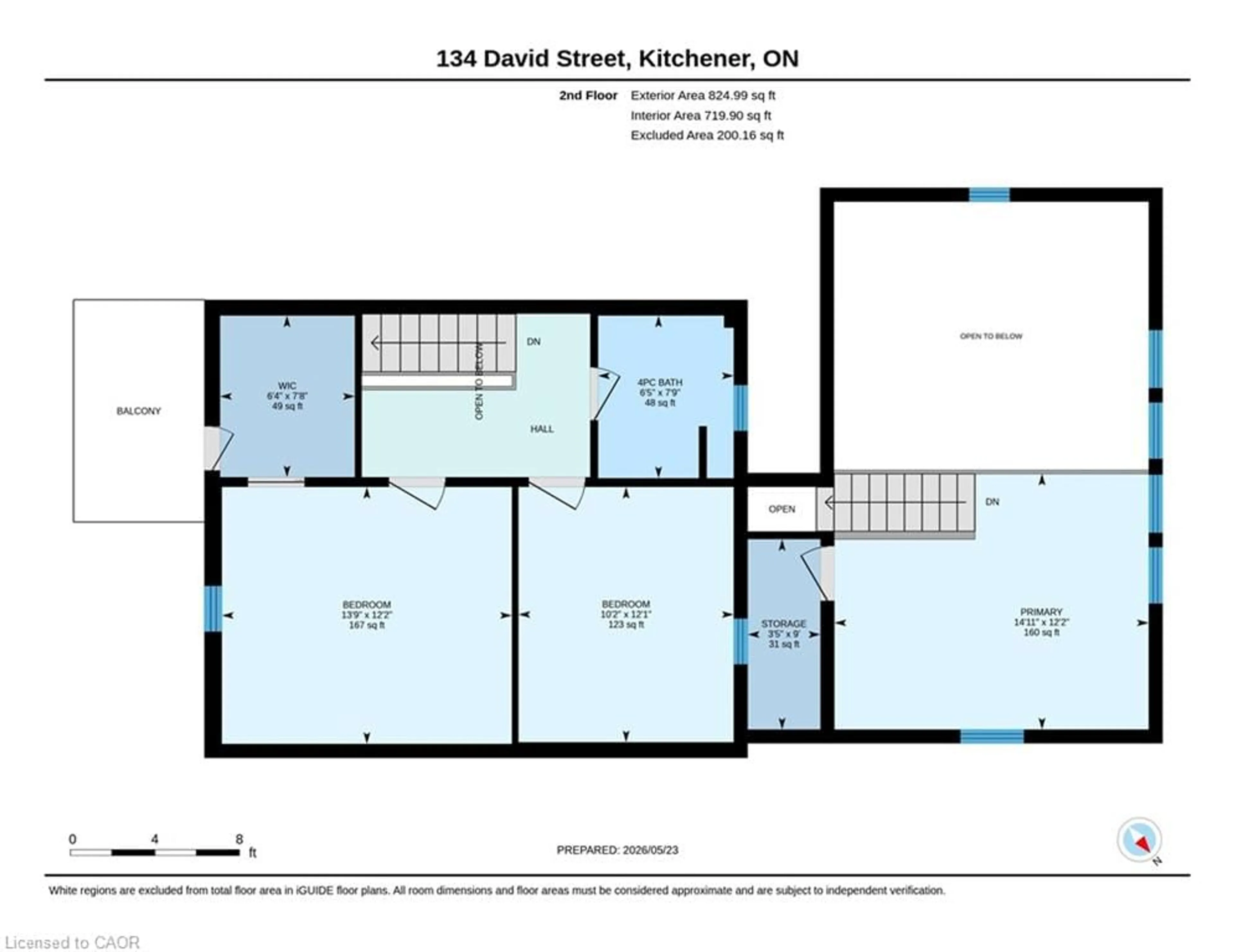 Floor plan for 134 David St, Kitchener Ontario N2G 1Y2
