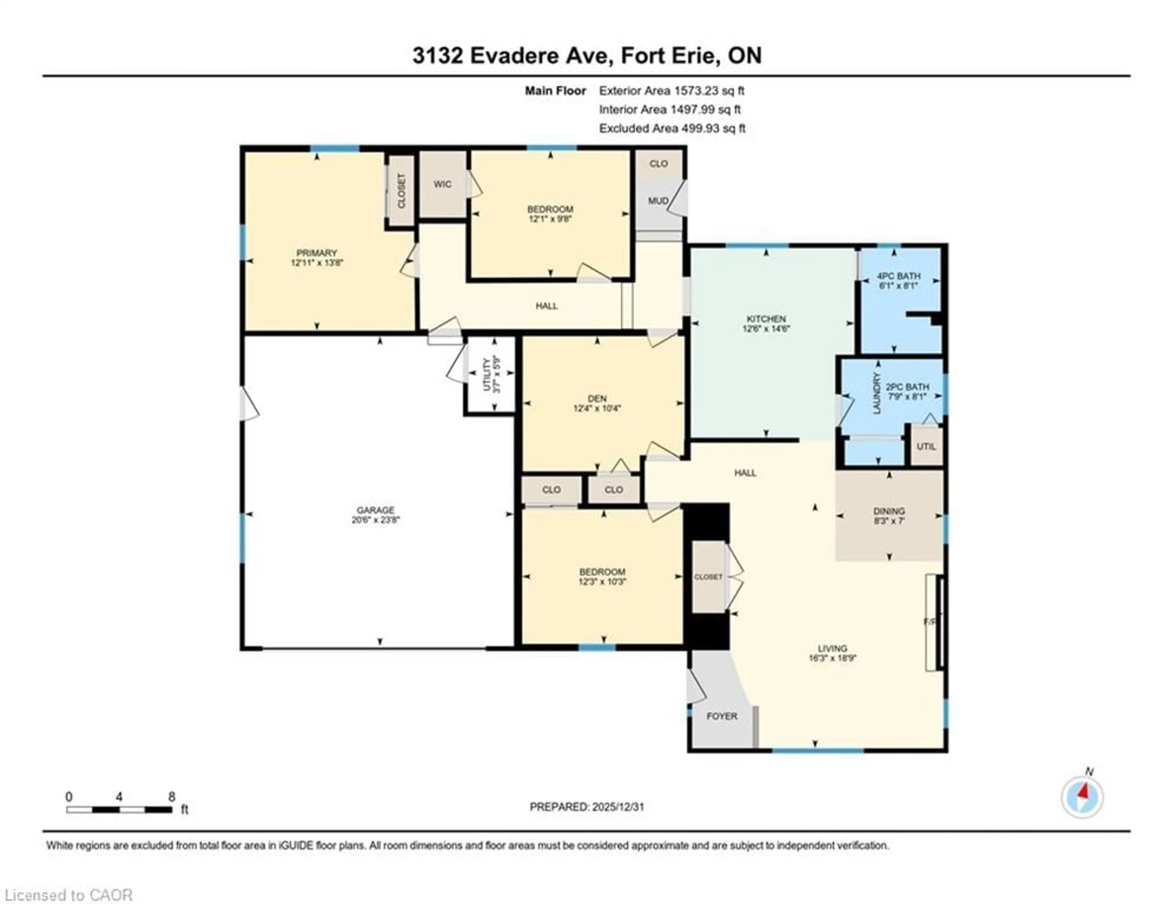 Floor plan for 3132 Evadere Ave, Ridgeway Ontario L0S 1N0