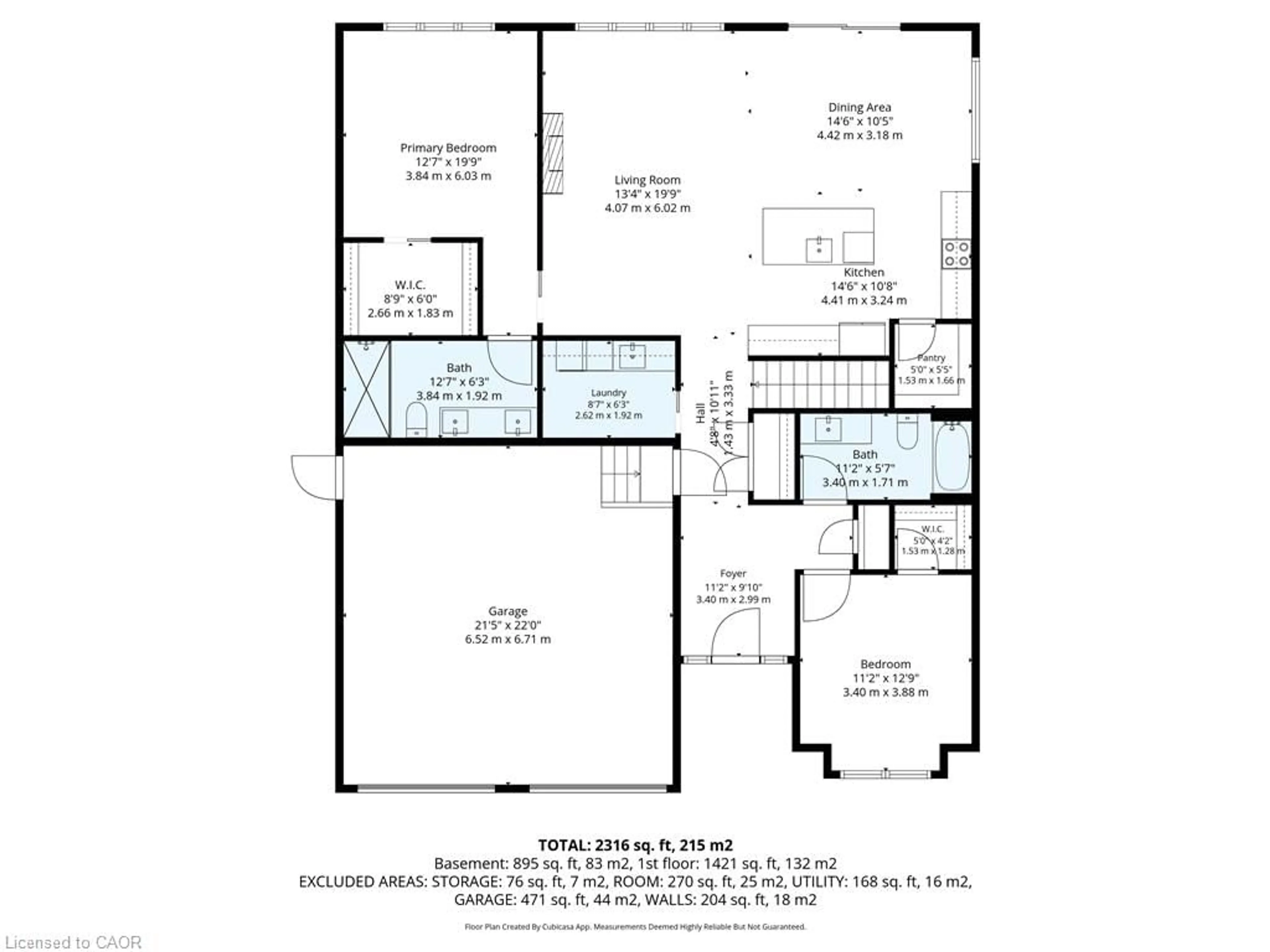 Floor plan for 14 Stonebridge Pl, Simcoe Ontario N3Y 0B5