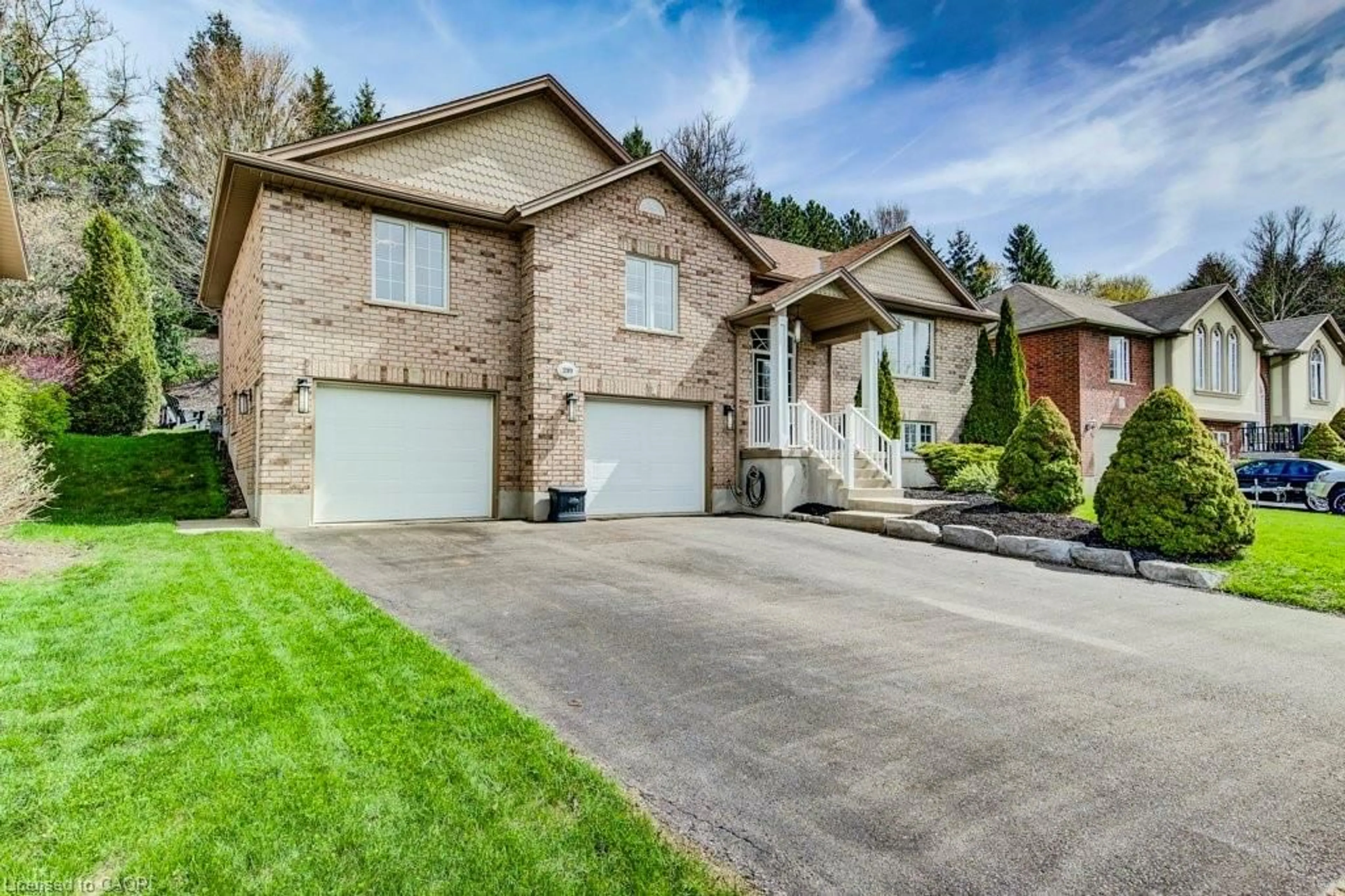 Home with brick exterior material, street for 219 Mitchell St, Ayr Ontario N0B 1E0