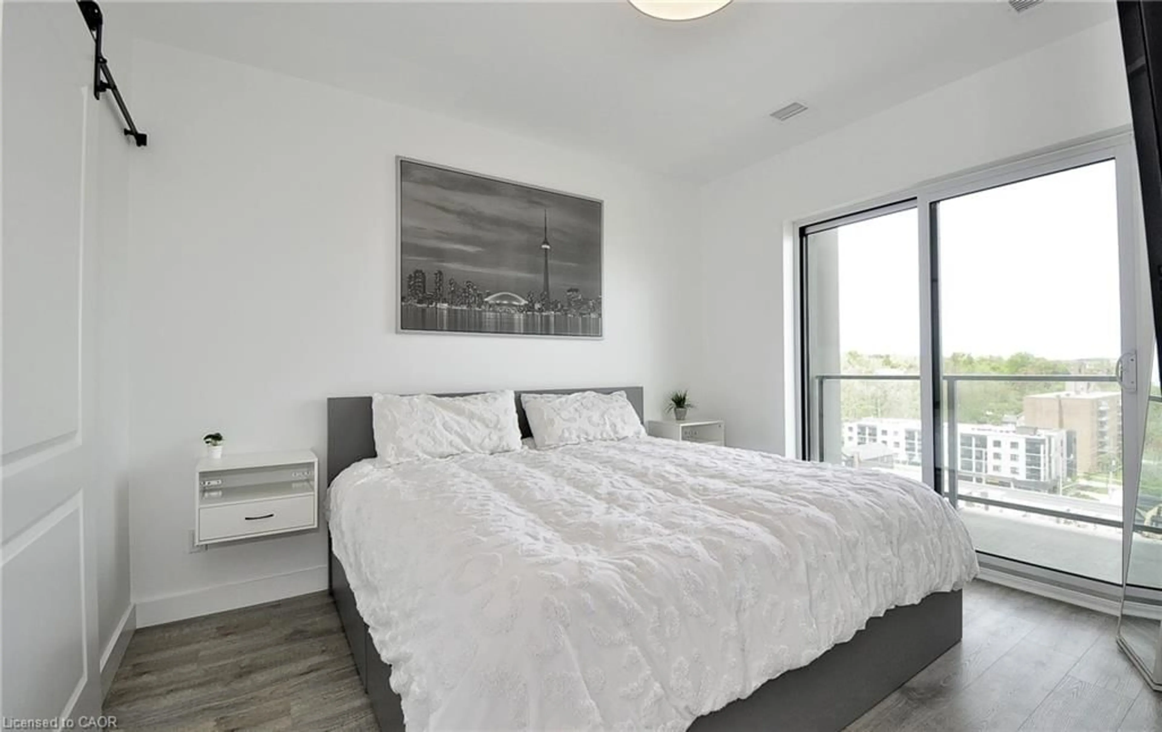 Bedroom with bed, unknown for 50 Grand Ave #903, Cambridge Ontario N1S 0C2