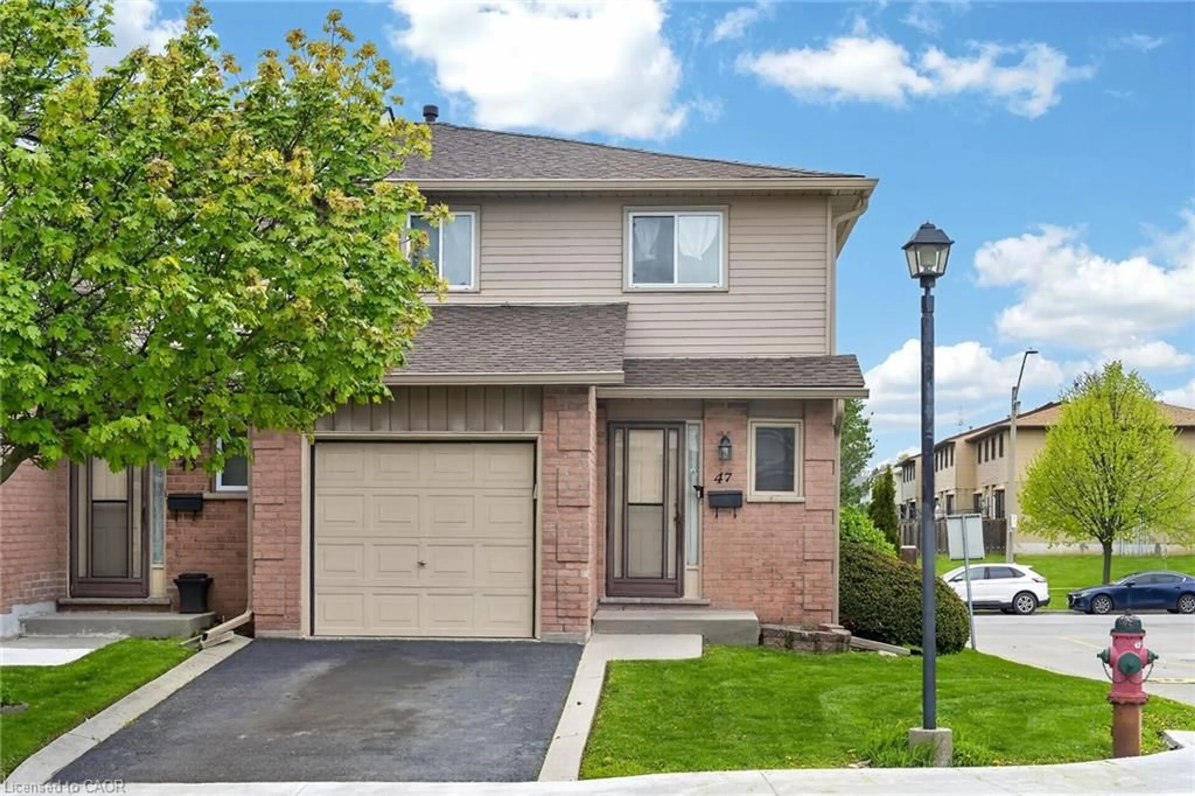 Home with brick exterior material, street for 1675 Upper Gage Ave #47, Hamilton Ontario L8W 3R8
