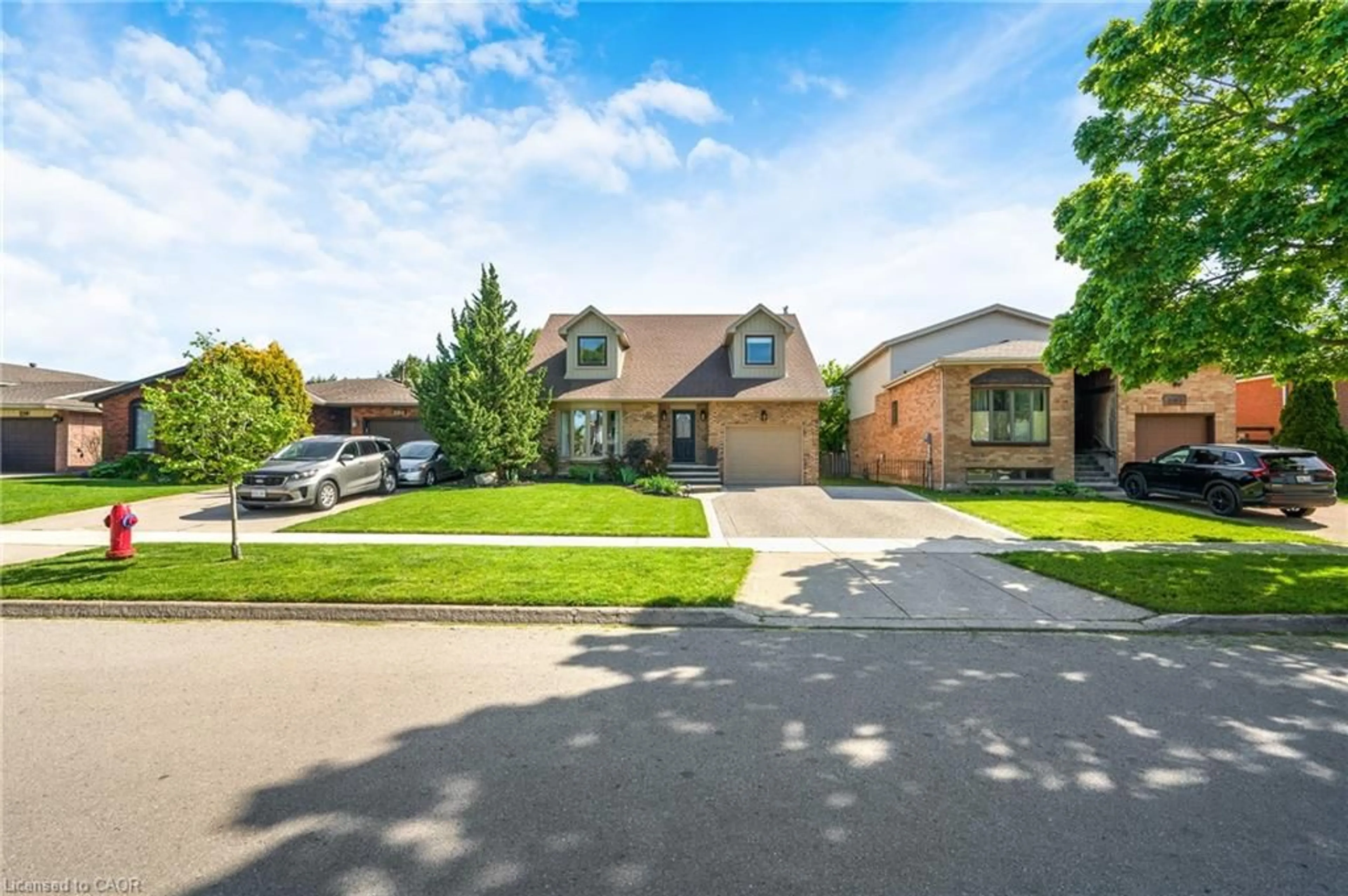 Home with brick exterior material, street for 206 Athenia Dr, Stoney Creek Ontario L8J 1V8