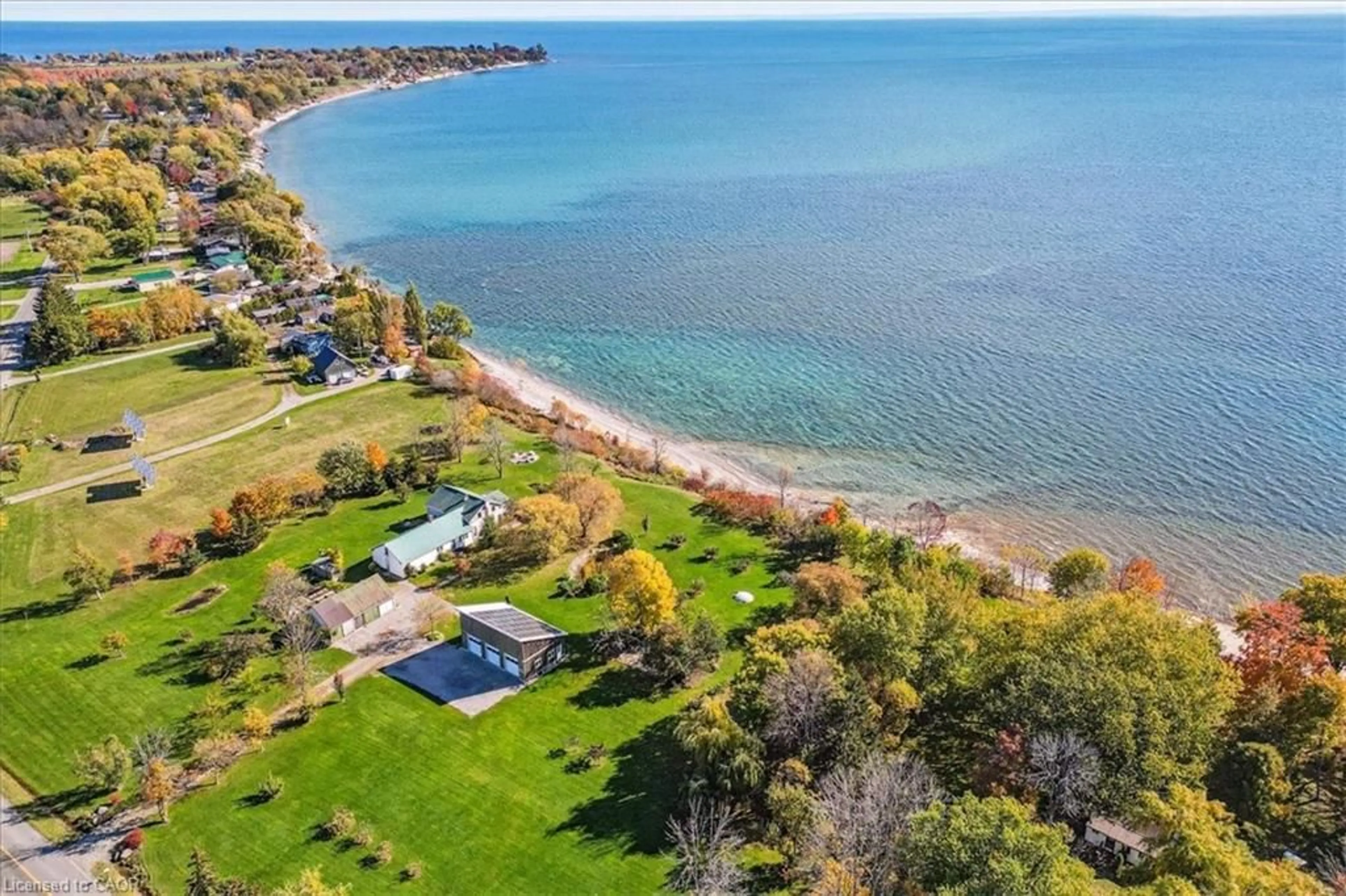 A pic from outside/outdoor area/front of a property/back of a property/a pic from drone, water/lake/river/ocean view for 488 South Coast Dr, Haldimand Ontario N0A 1L0