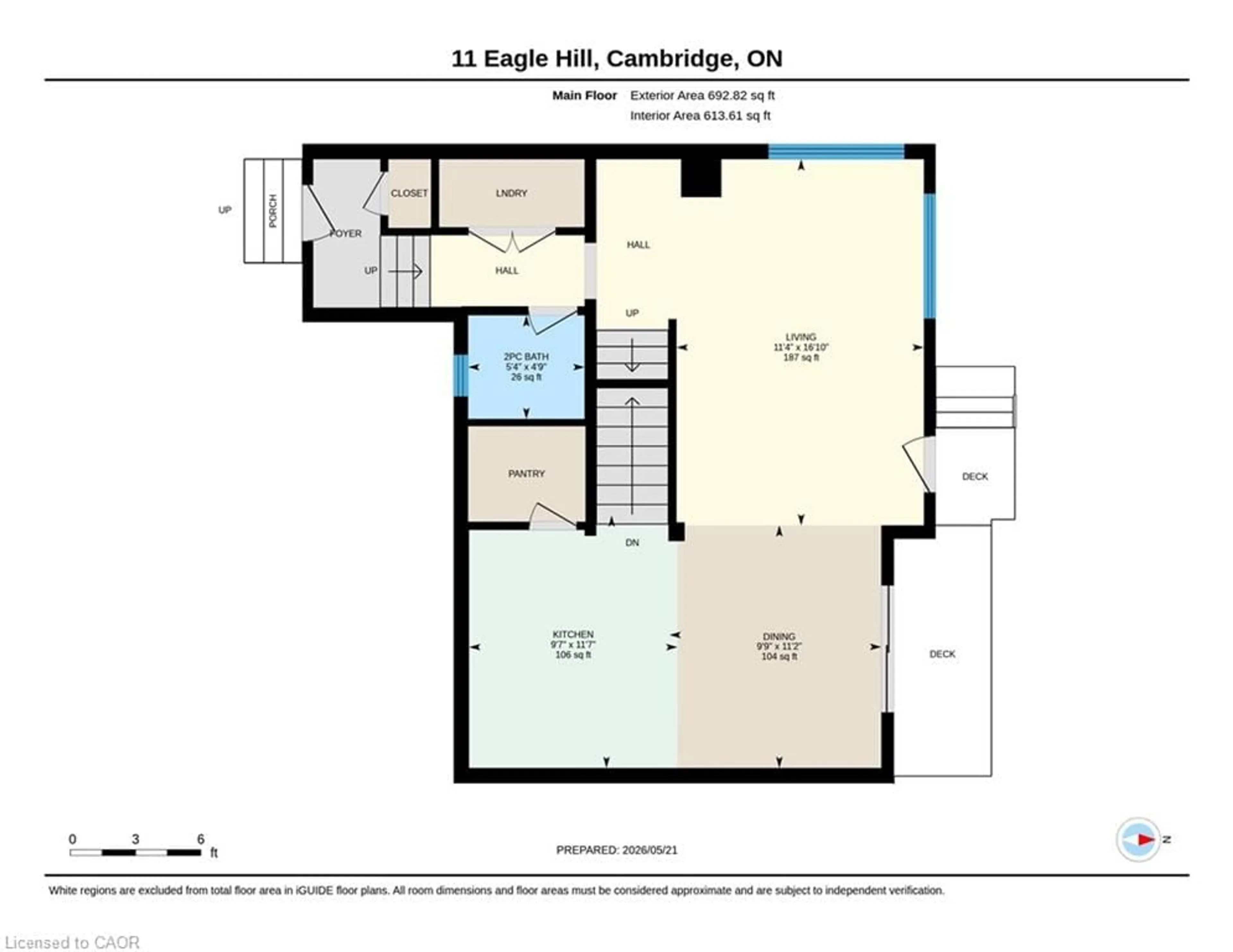 Floor plan for 11 Eagle Hill, Cambridge Ontario N3C 2C8