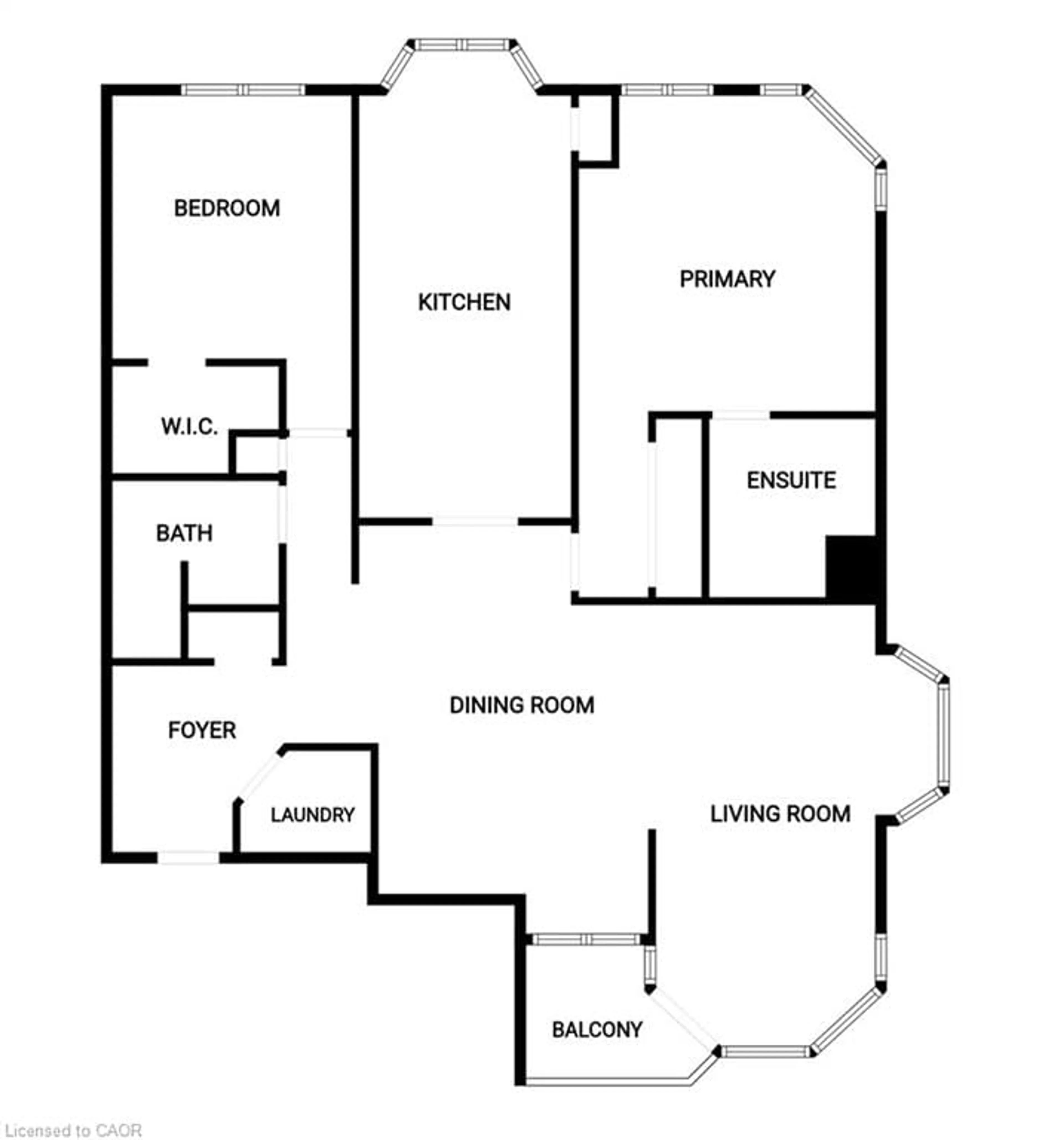 Floor plan for 1201 North Shore Blvd #405, Burlington Ontario L7S 1Z5