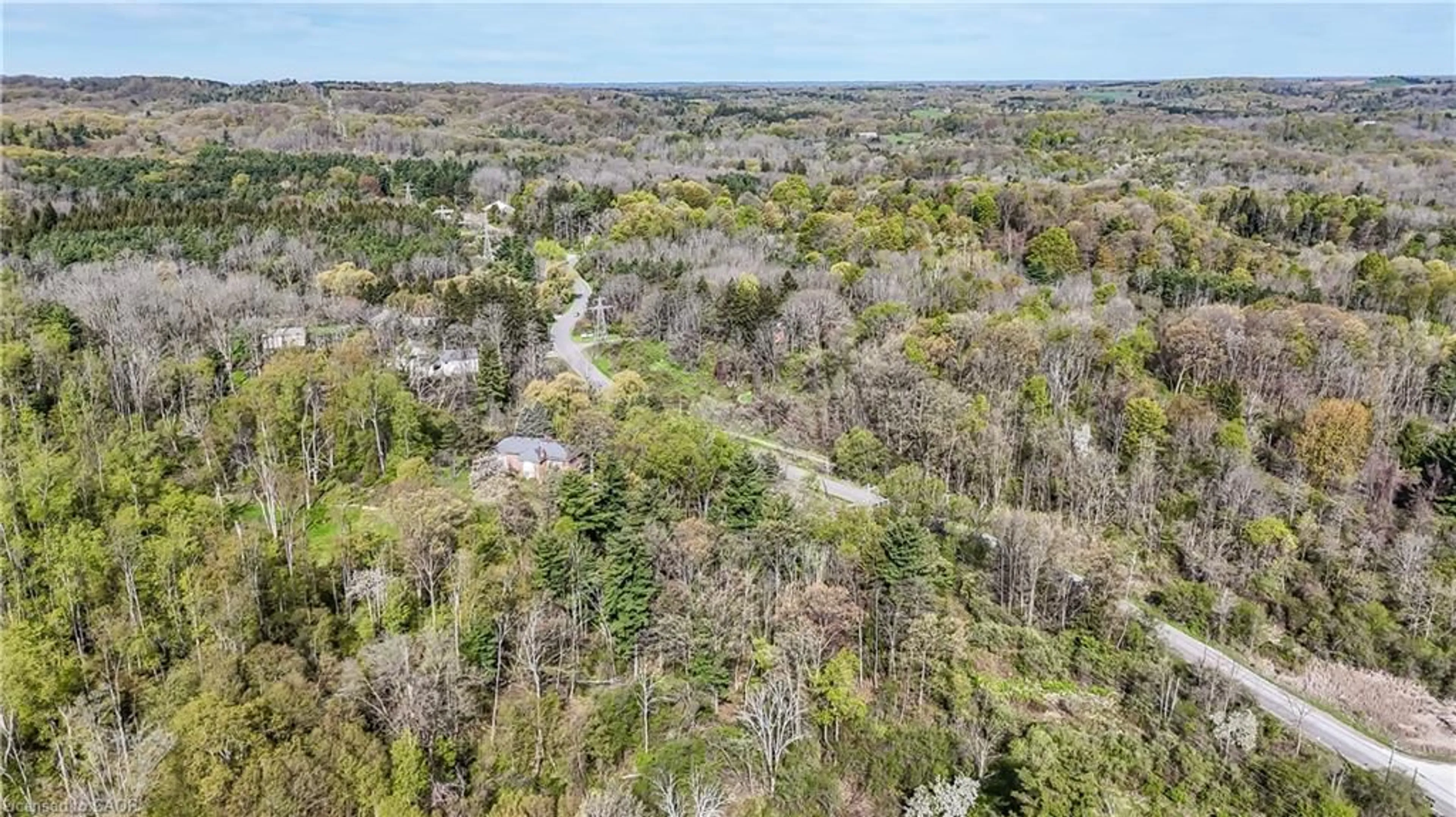 A pic from outside/outdoor area/front of a property/back of a property/a pic from drone, forest/trees view for 0 Mineral Springs Rd, Ancaster Ontario L9H 5E3